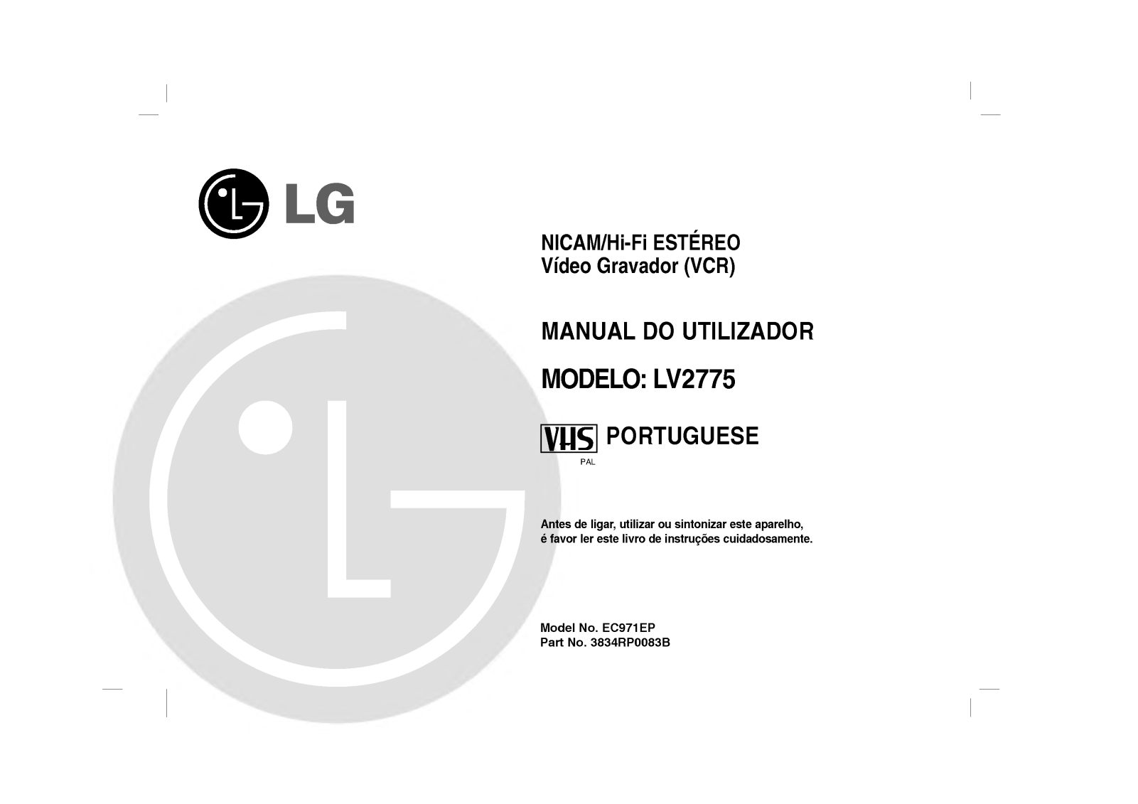 Lg LV2775 user Manual