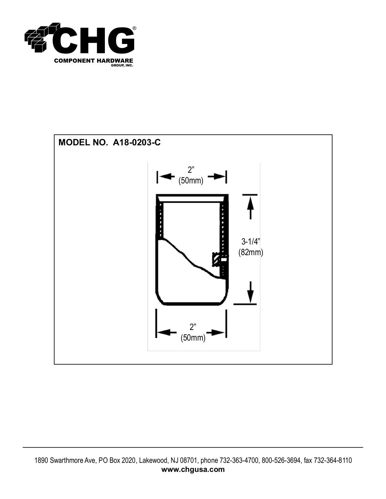 Component Hardware A18-0203-C User Manual