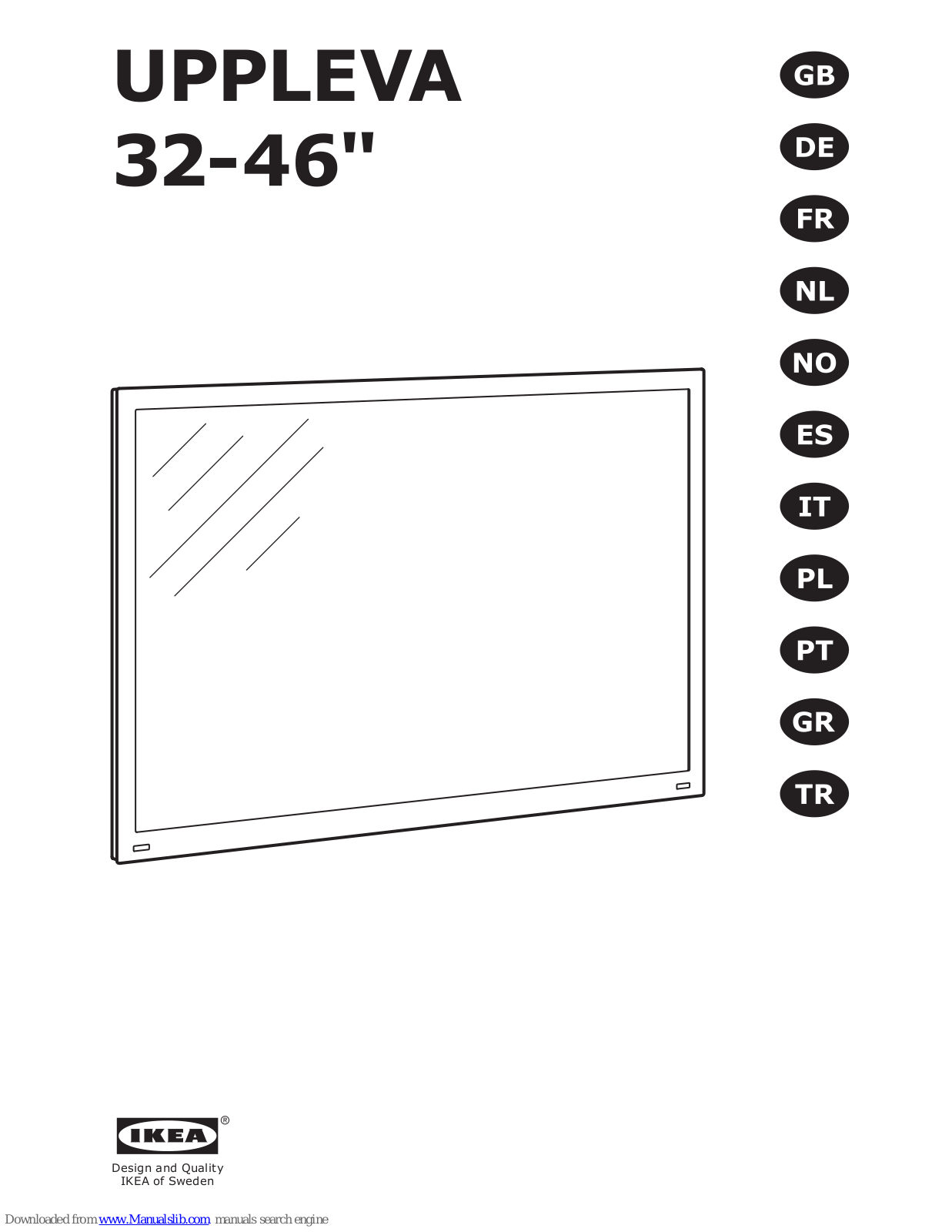 IKEA UPPLEVA, UPPLEVA 32-46 User Manual - ManualMachine.com