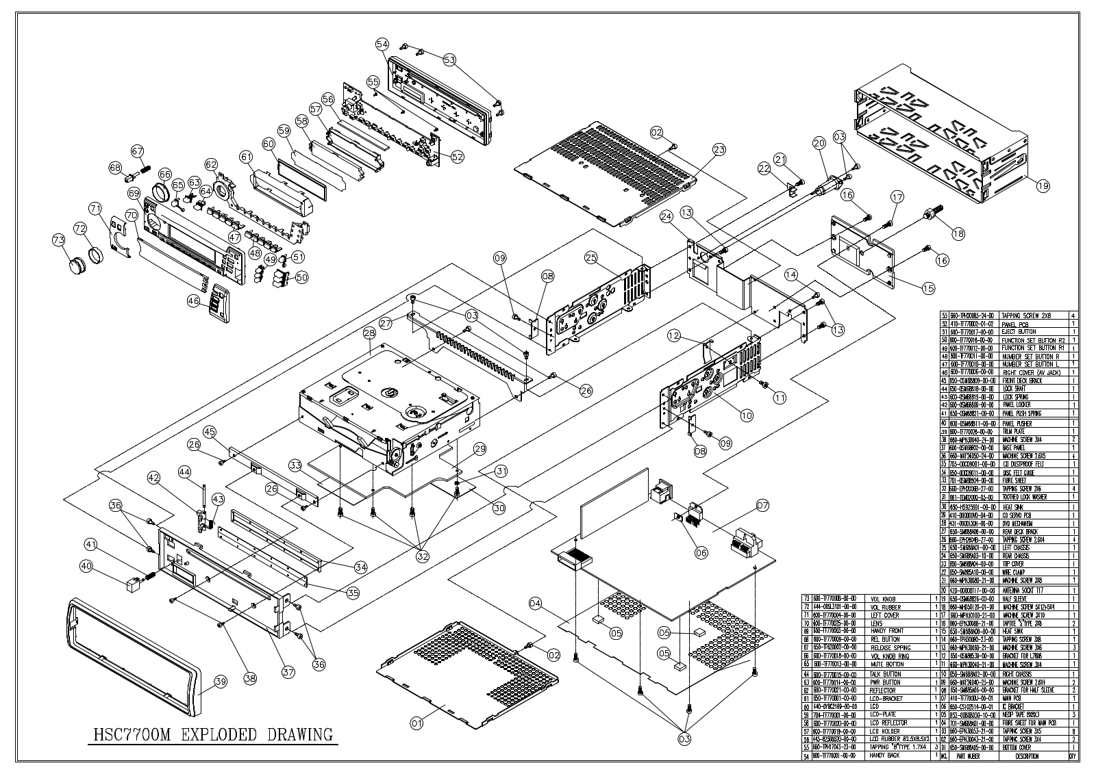 ALPINE MMD-574 Service Manual EXPLODED DIAGRAM