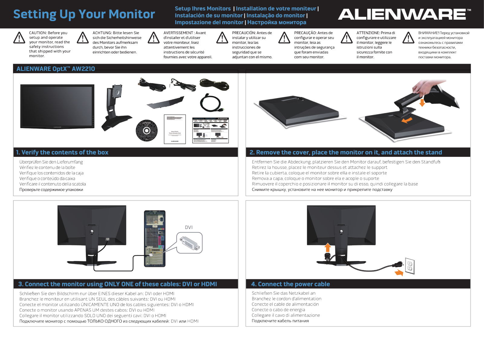 Dell AW2210 User Manual