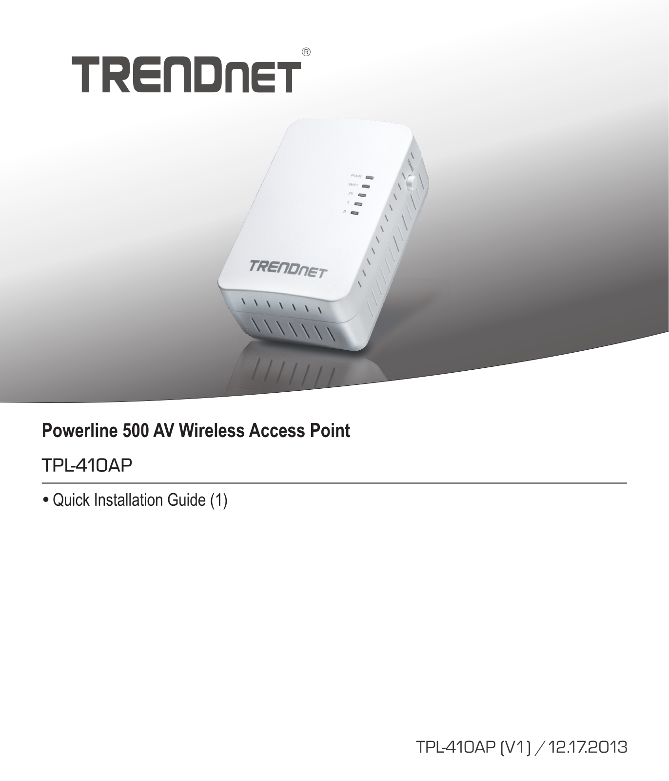 TRENDNET TPL410AP User Manual