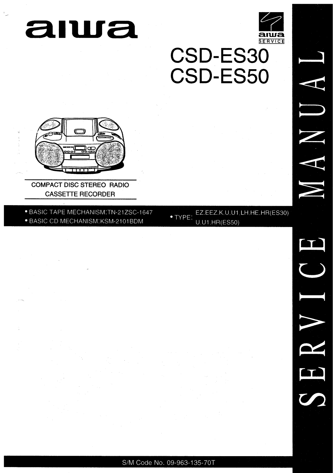 Aiwa CSDES-50 Schematic
