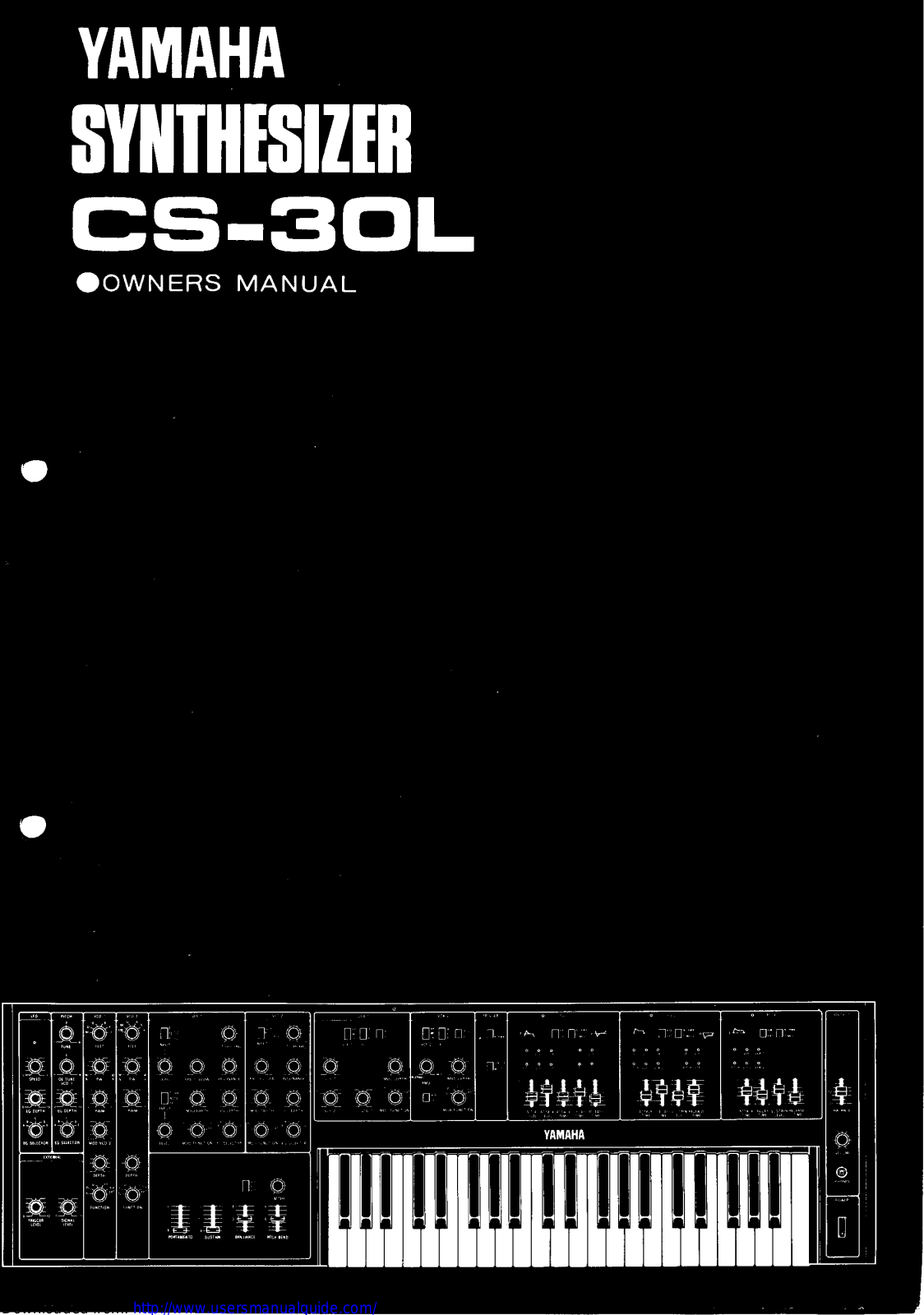Yamaha Audio CS-30L User Manual