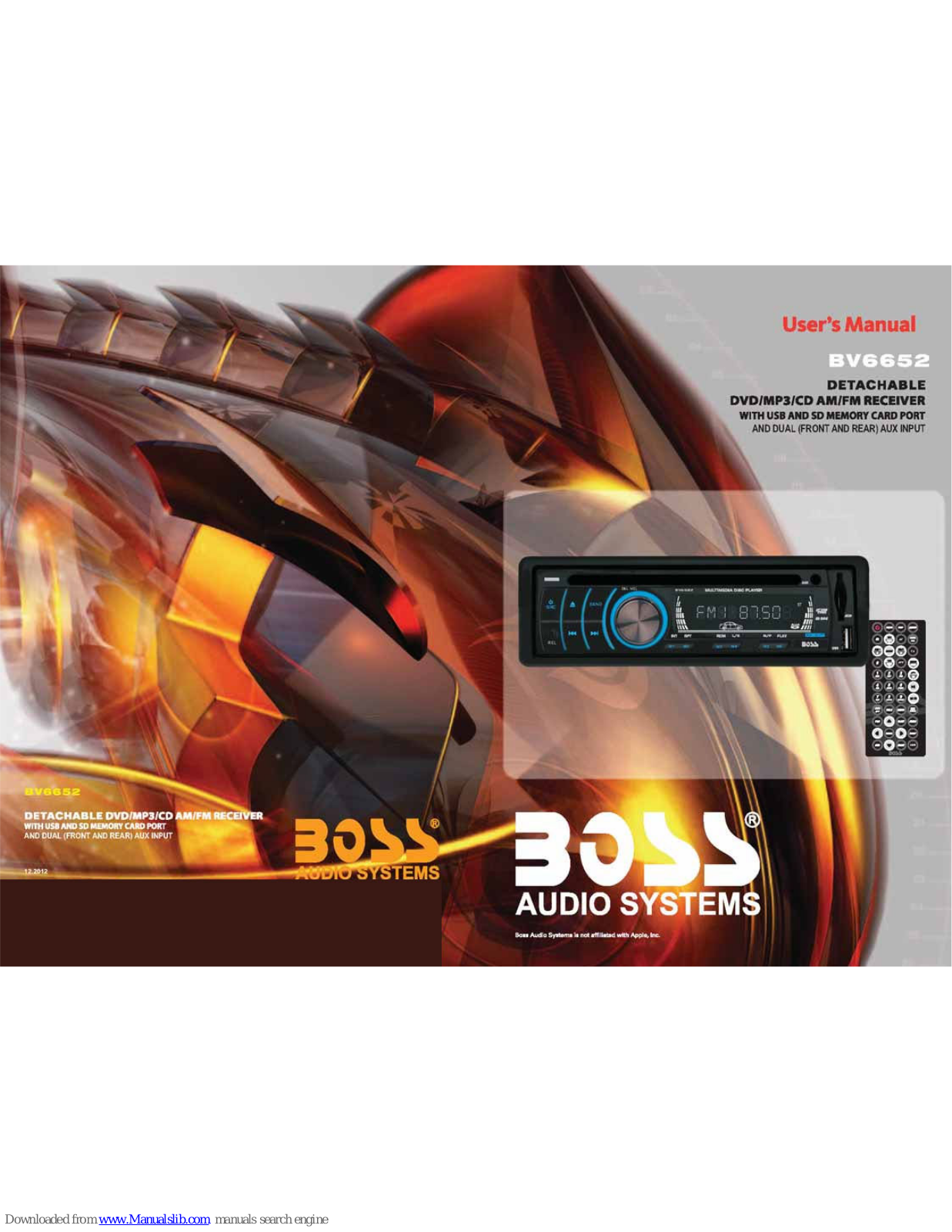 Boss Audio Systems BV6652 User Manual