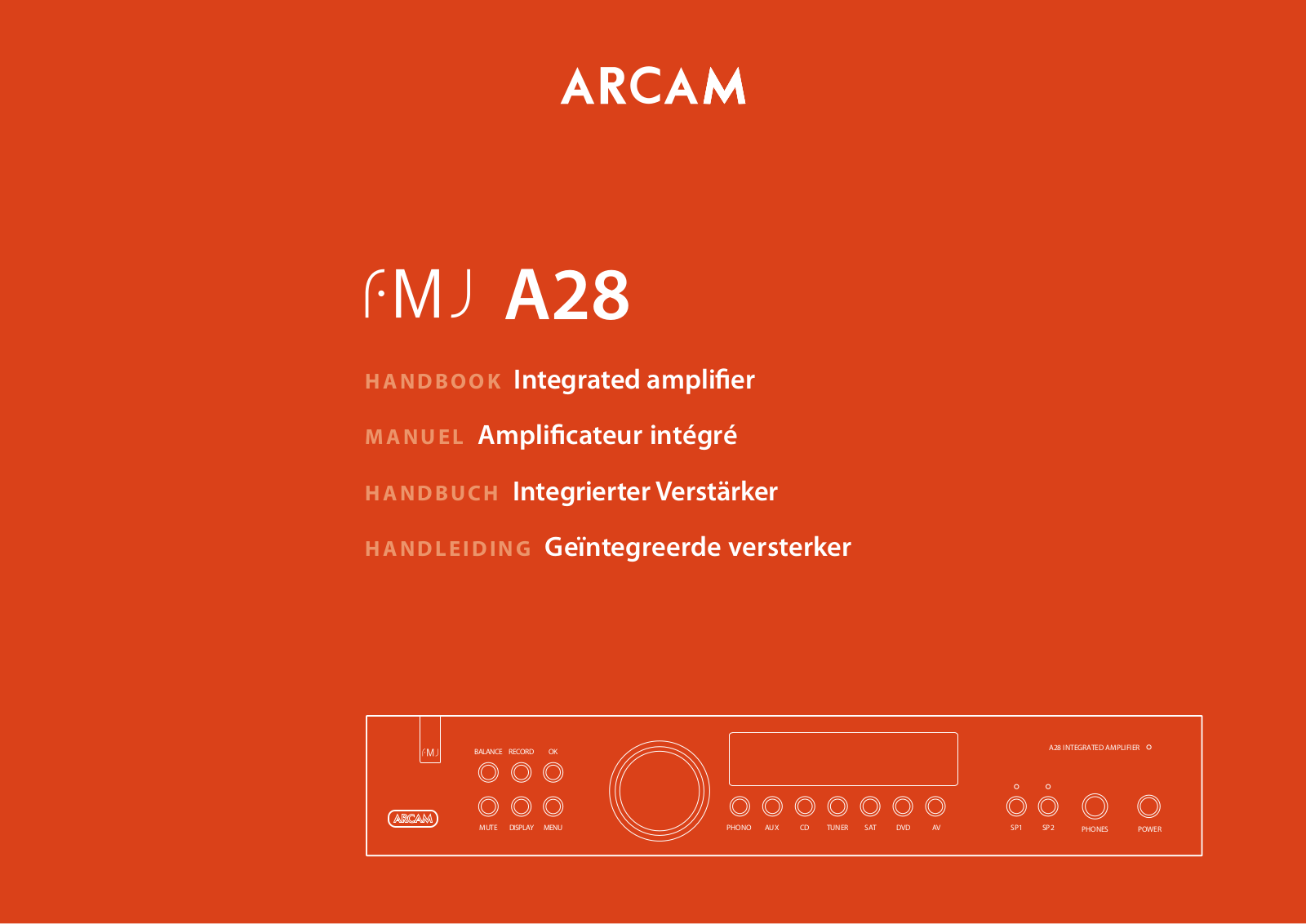 Arcam FMJ A28 User Manual