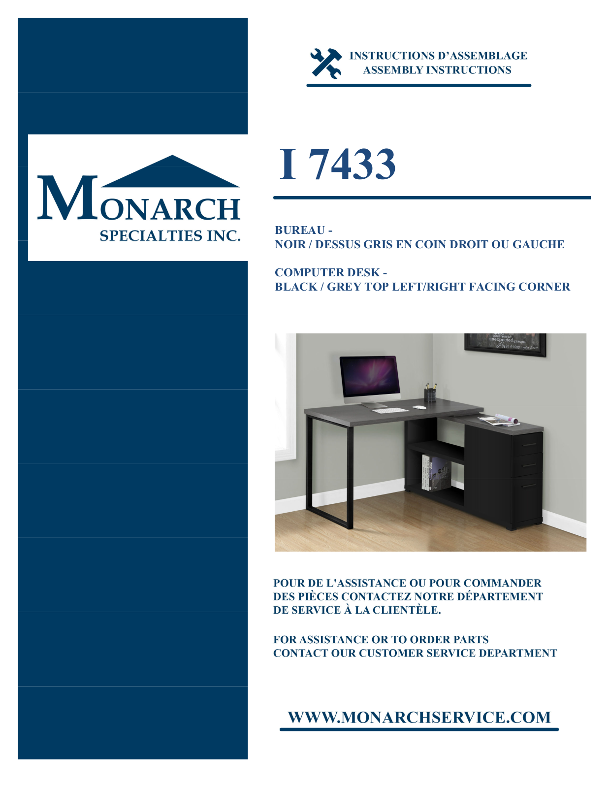 Monarch I7433 Assembly Guide