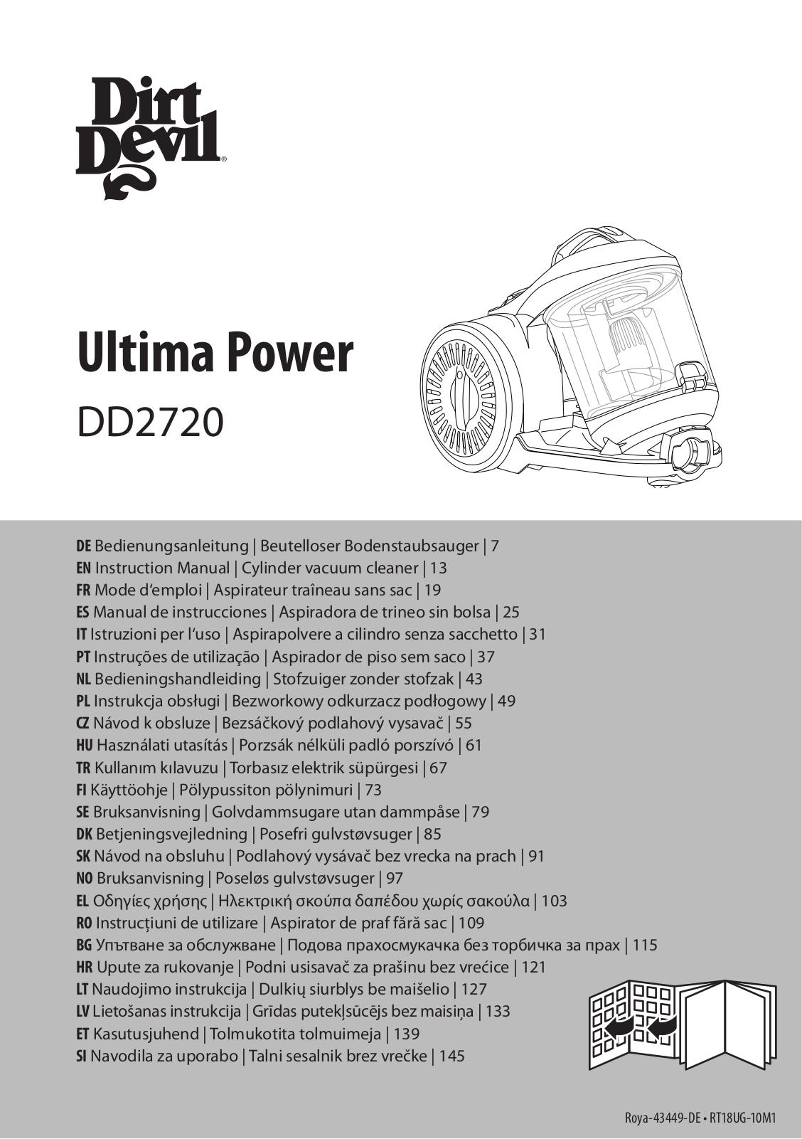 Dirt Devil DD2720-2, DD2720-5 User Manual