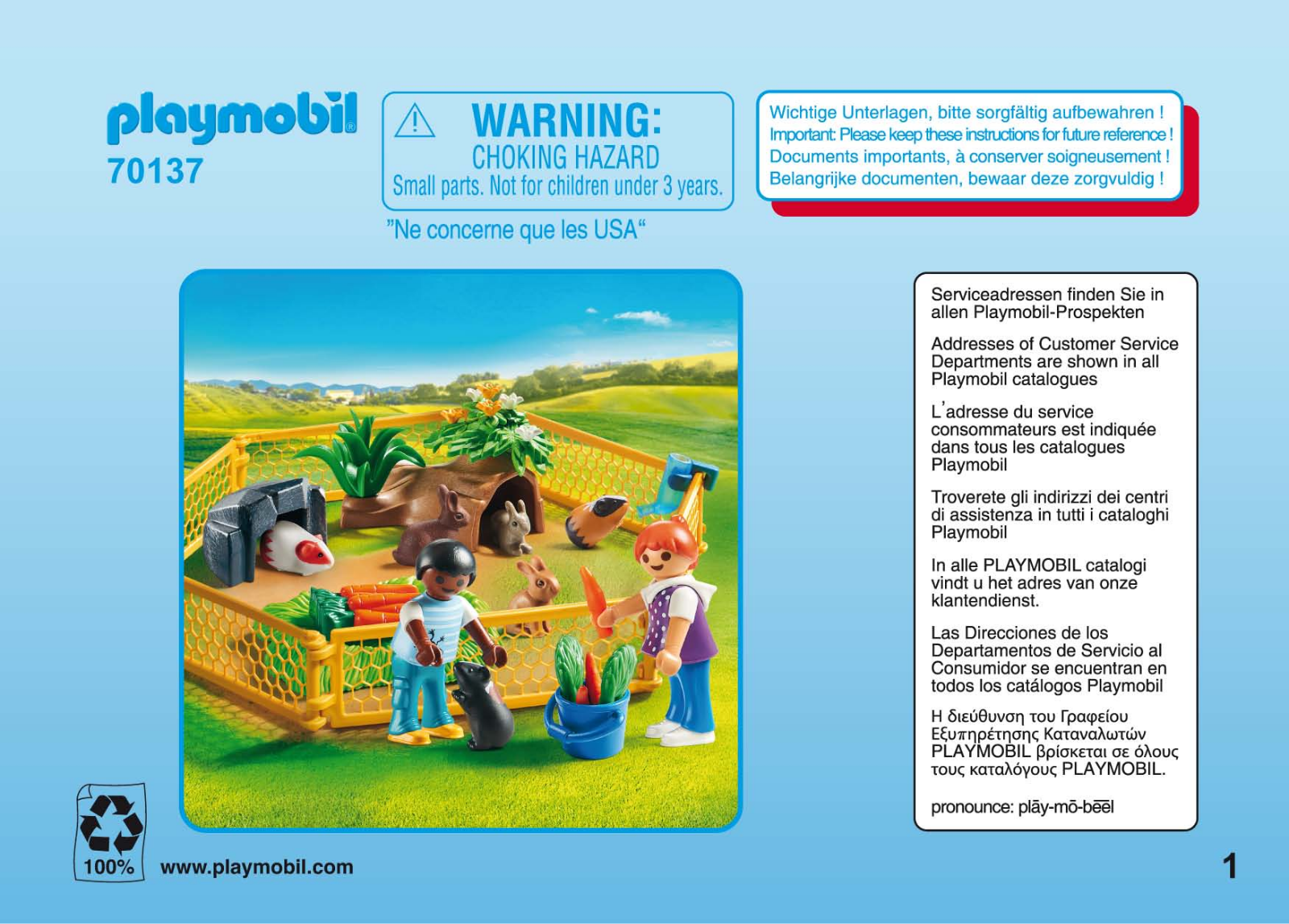 playmobil 70137 Service Manual