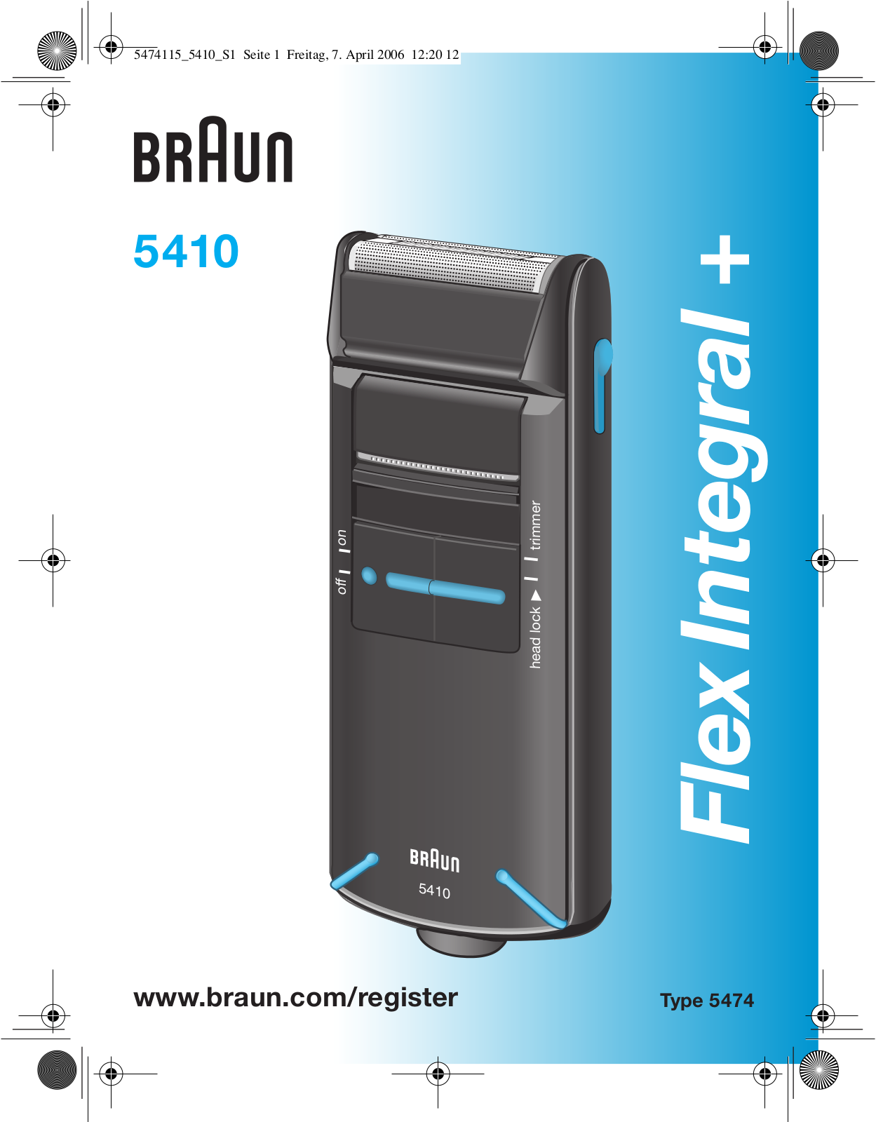 Braun 5410 User Manual