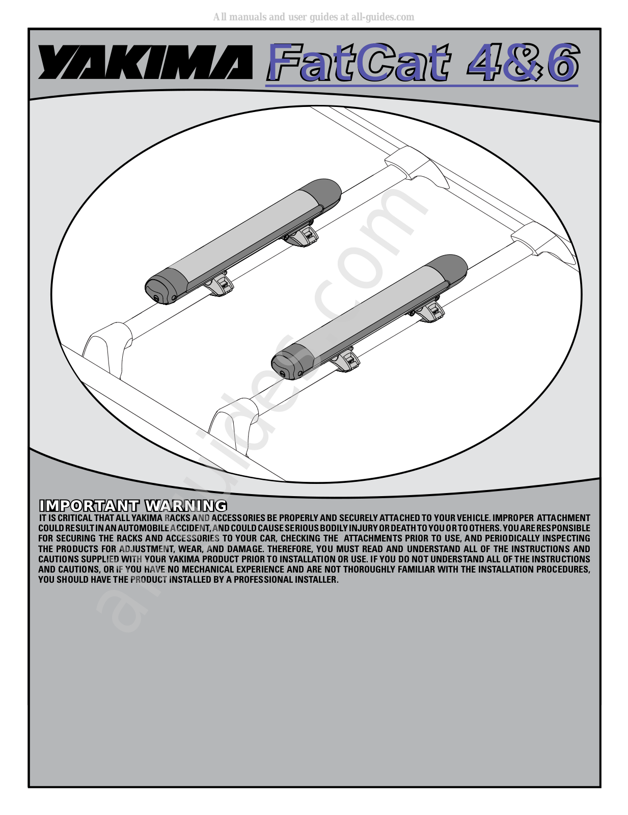 Yakima FatCat 4, FatCat 6 User Manual