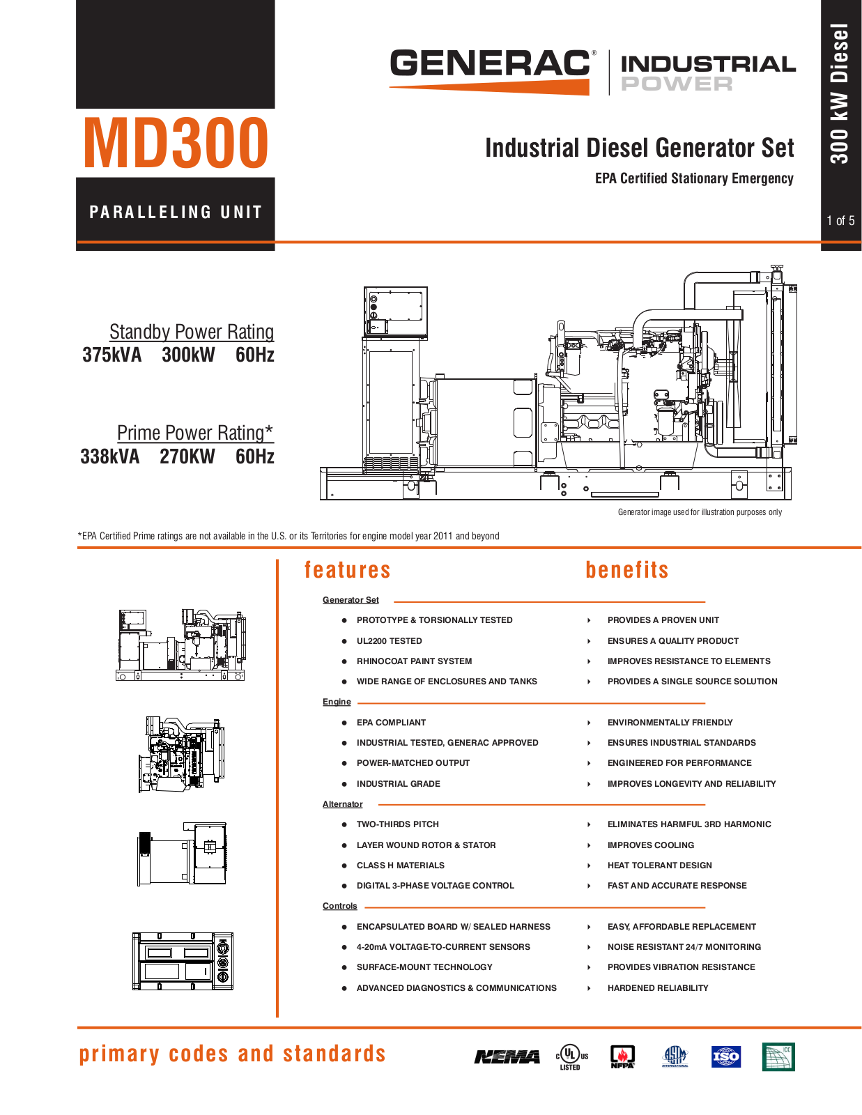 Generac Power Systems MD300 Instruction Manual