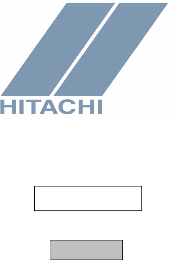 Hitachi AN0604041 User's Guide