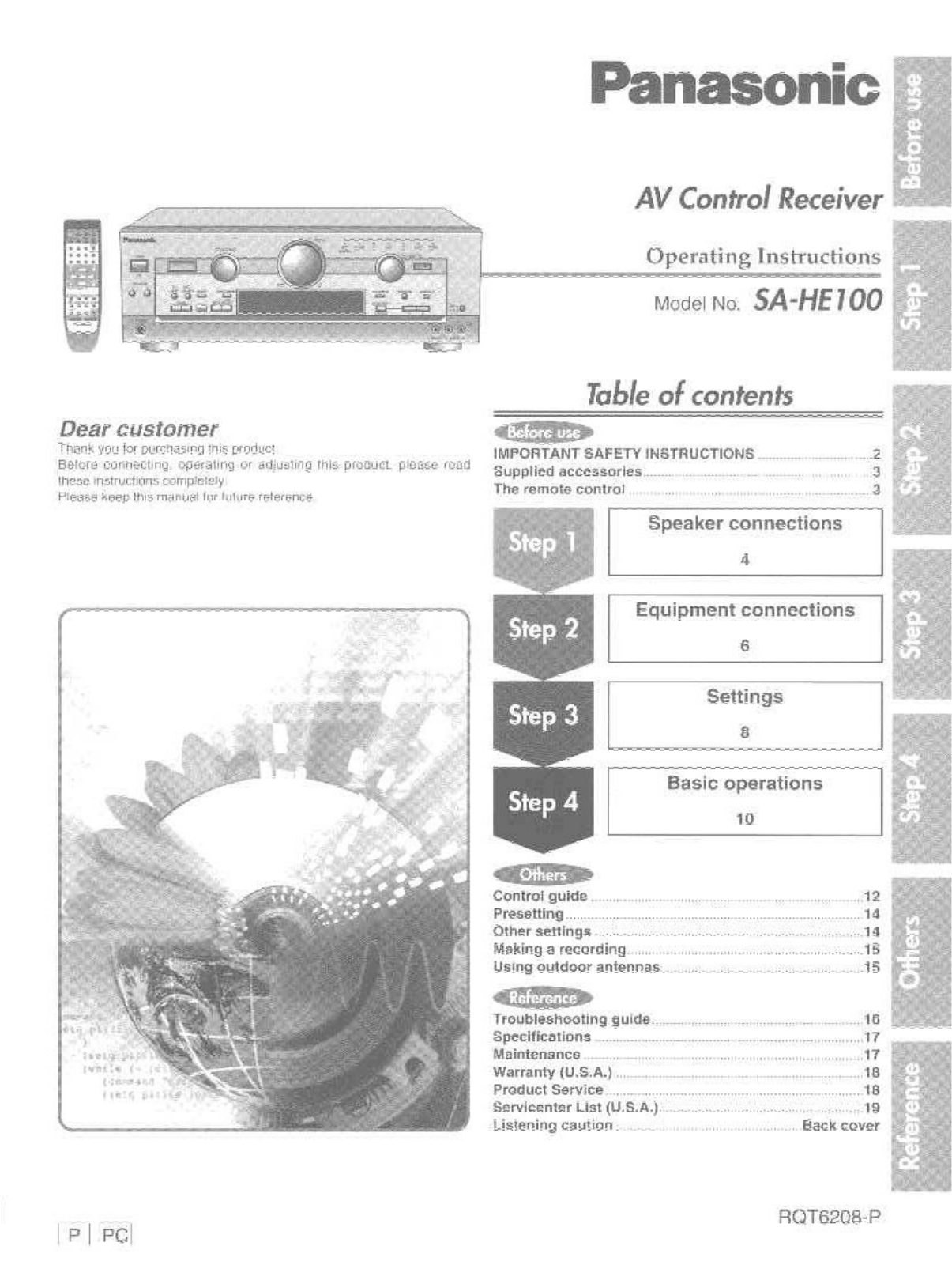 SA SA HE100 Service Manual