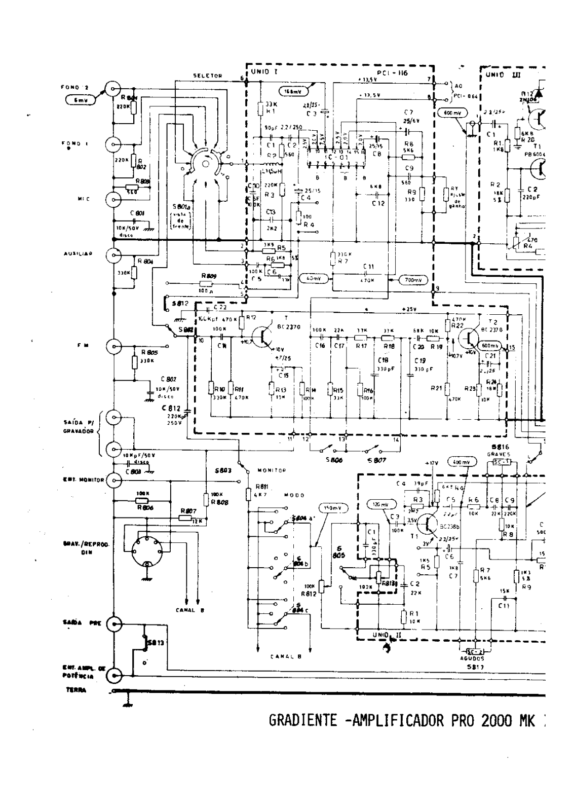 Gradiente PRO-2000 Mk2 Schematic