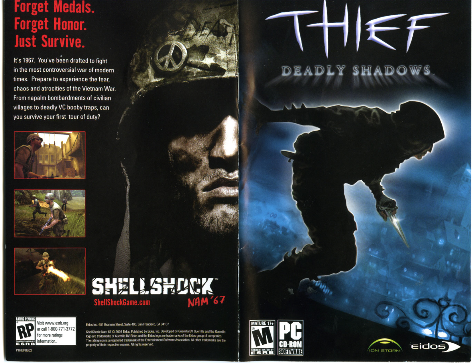 Games PC THIEF-DEADLY SHADOWS User Manual