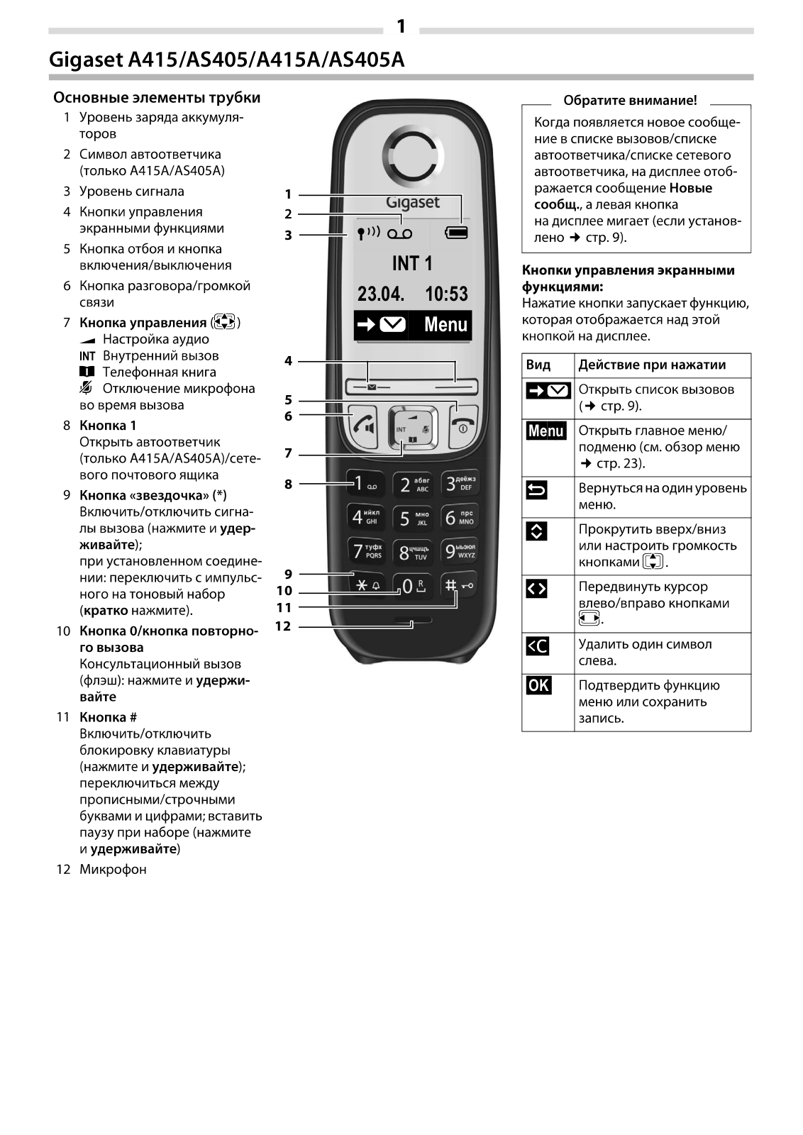 Gigaset А415 User Manual