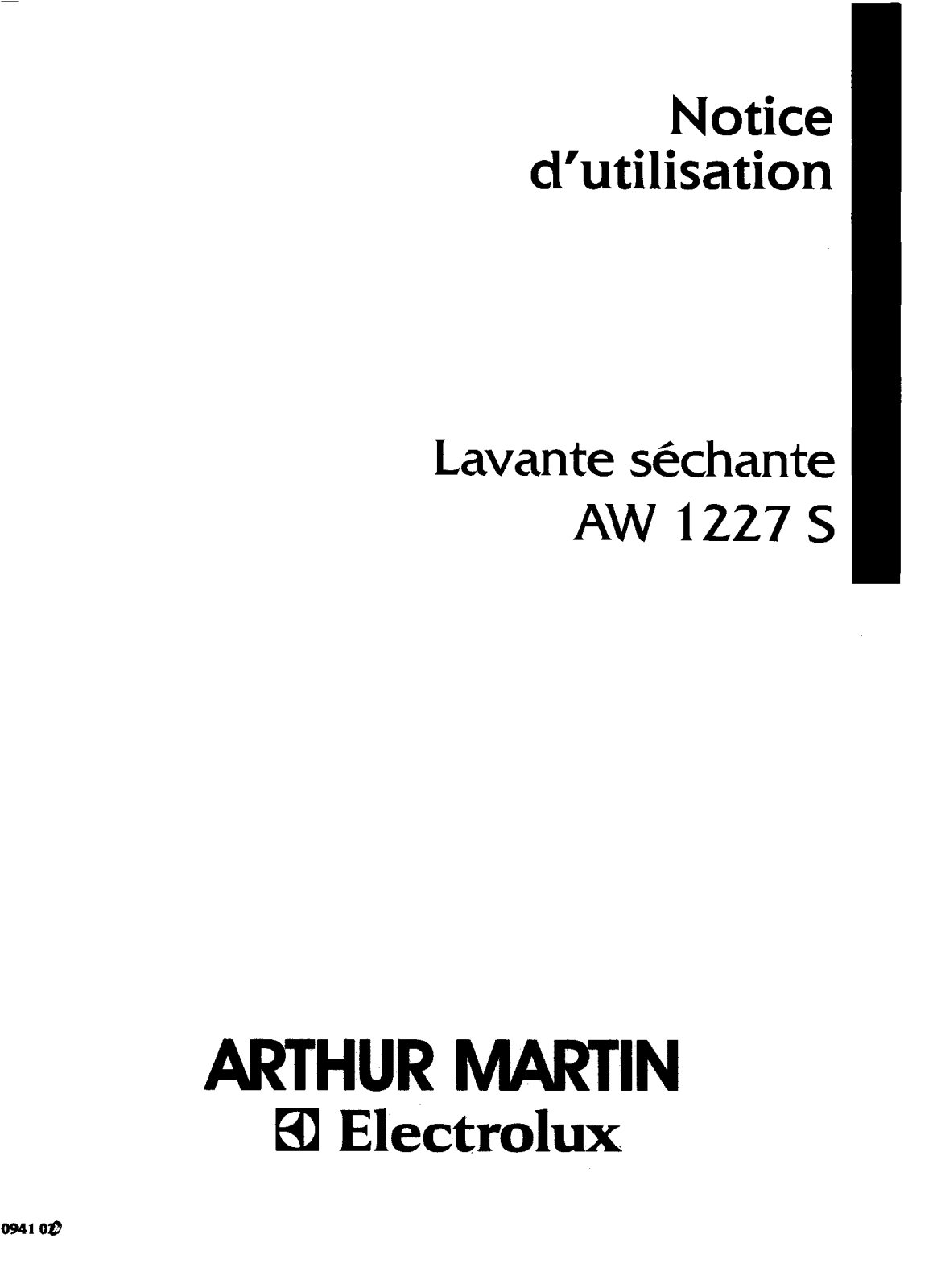 ARTHUR MARTIN AW1227S User Manual
