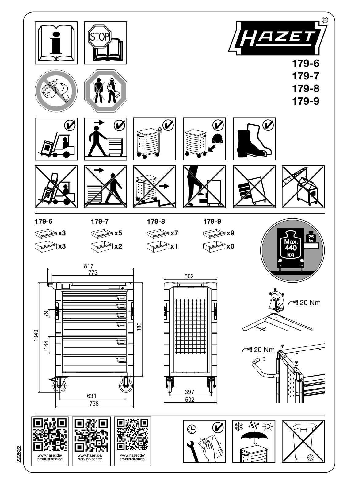 Hazet 179-6 Service Manual