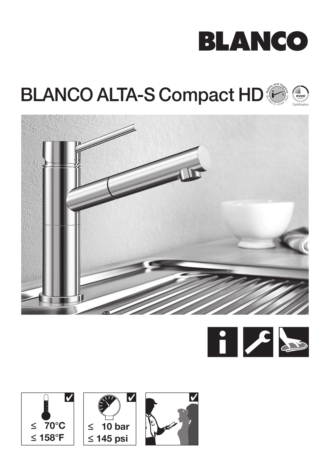 Blanco ALTA-S Compact HD Návod k použití - ManualMachine.com
