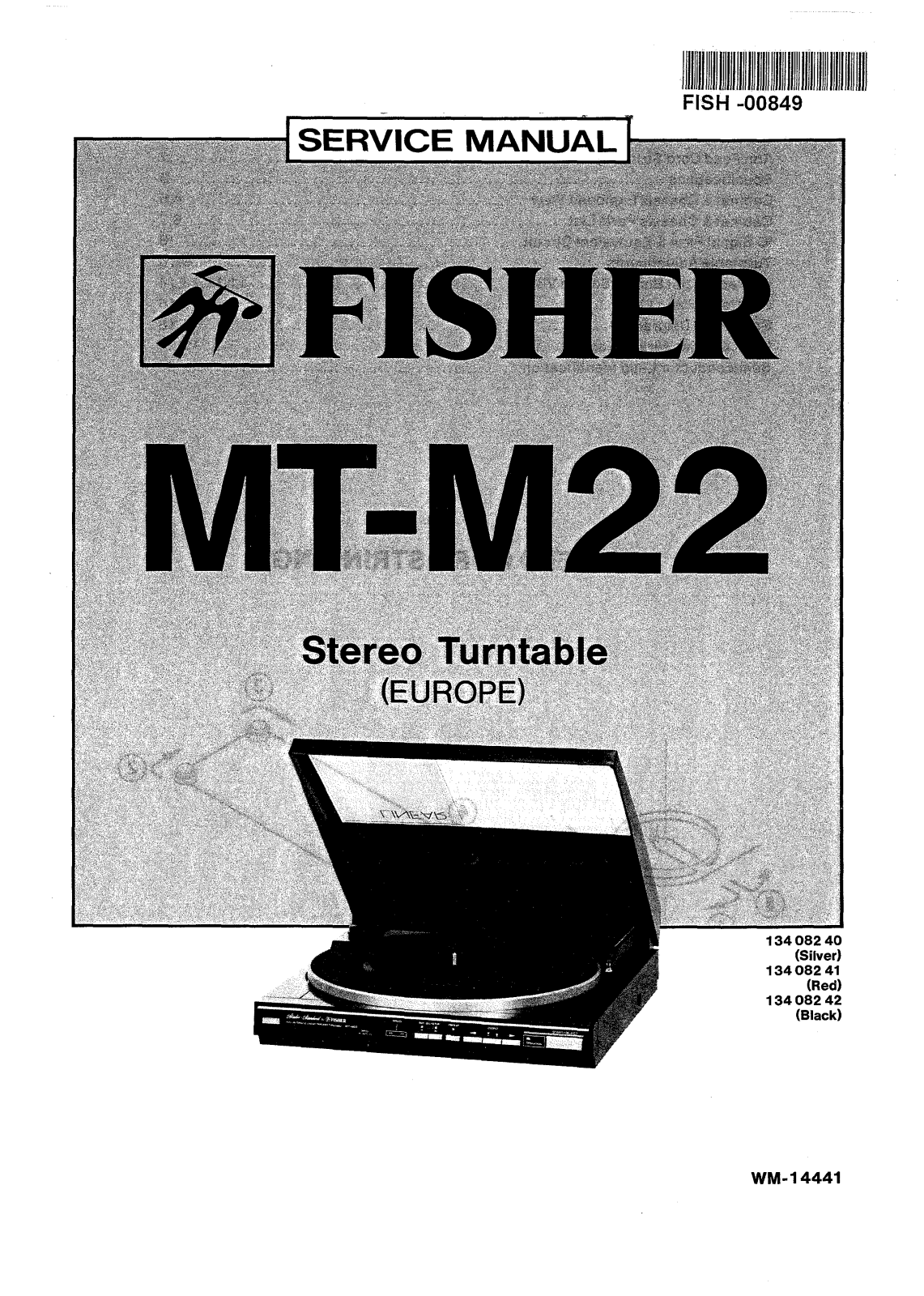 Fisher MTM-22 Service manual