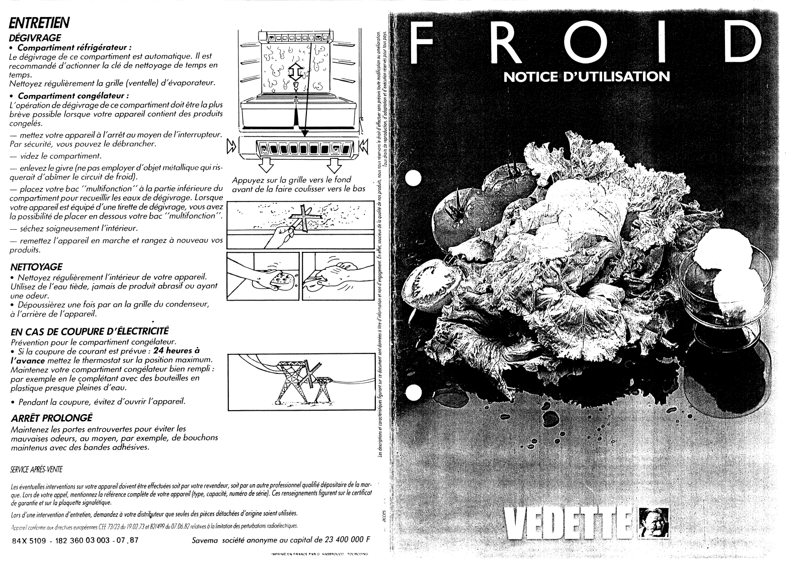 VEDETTE CB3515, CBL3114, CBL3515 User Manual