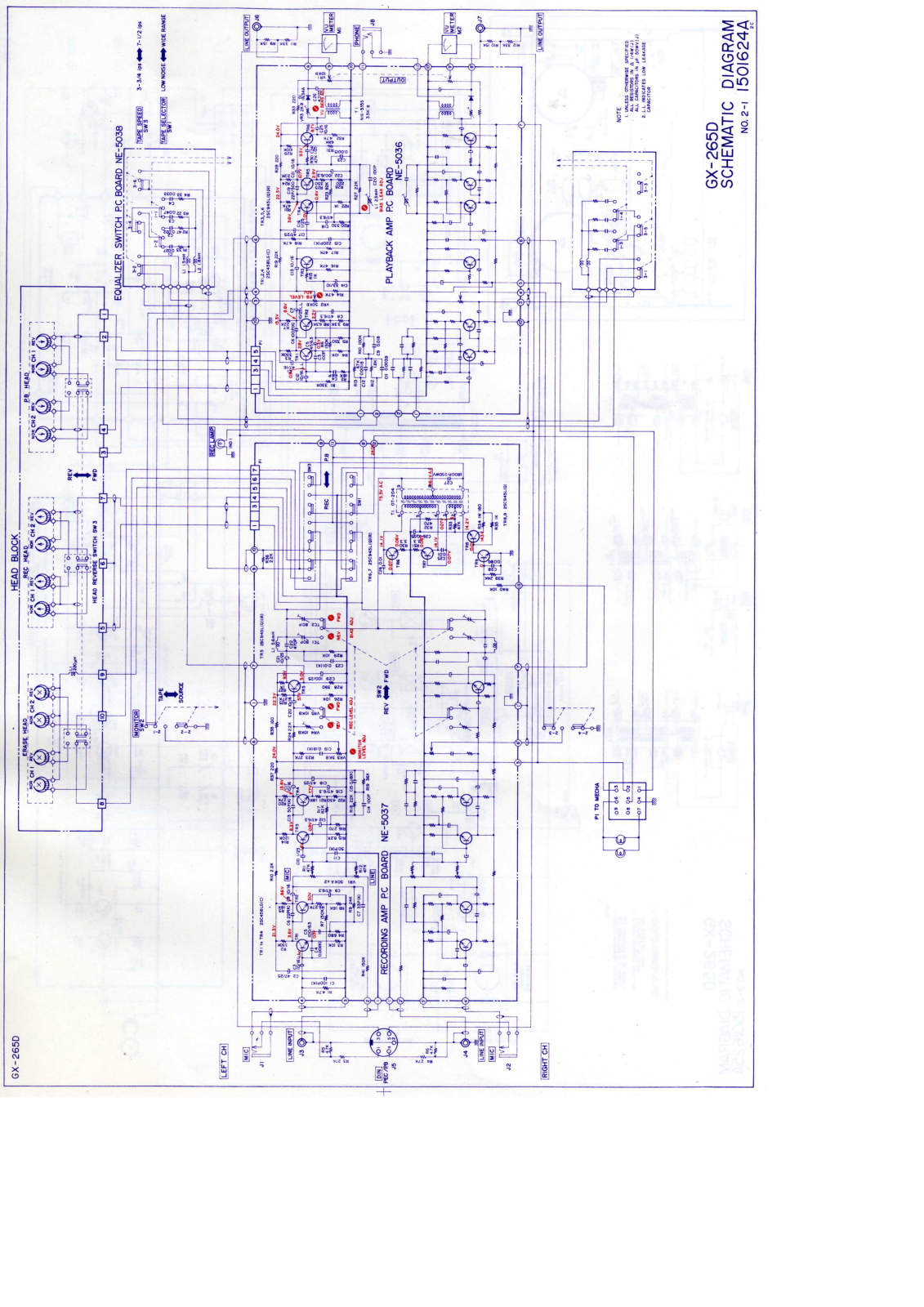 Akai GX-265-D Schematic