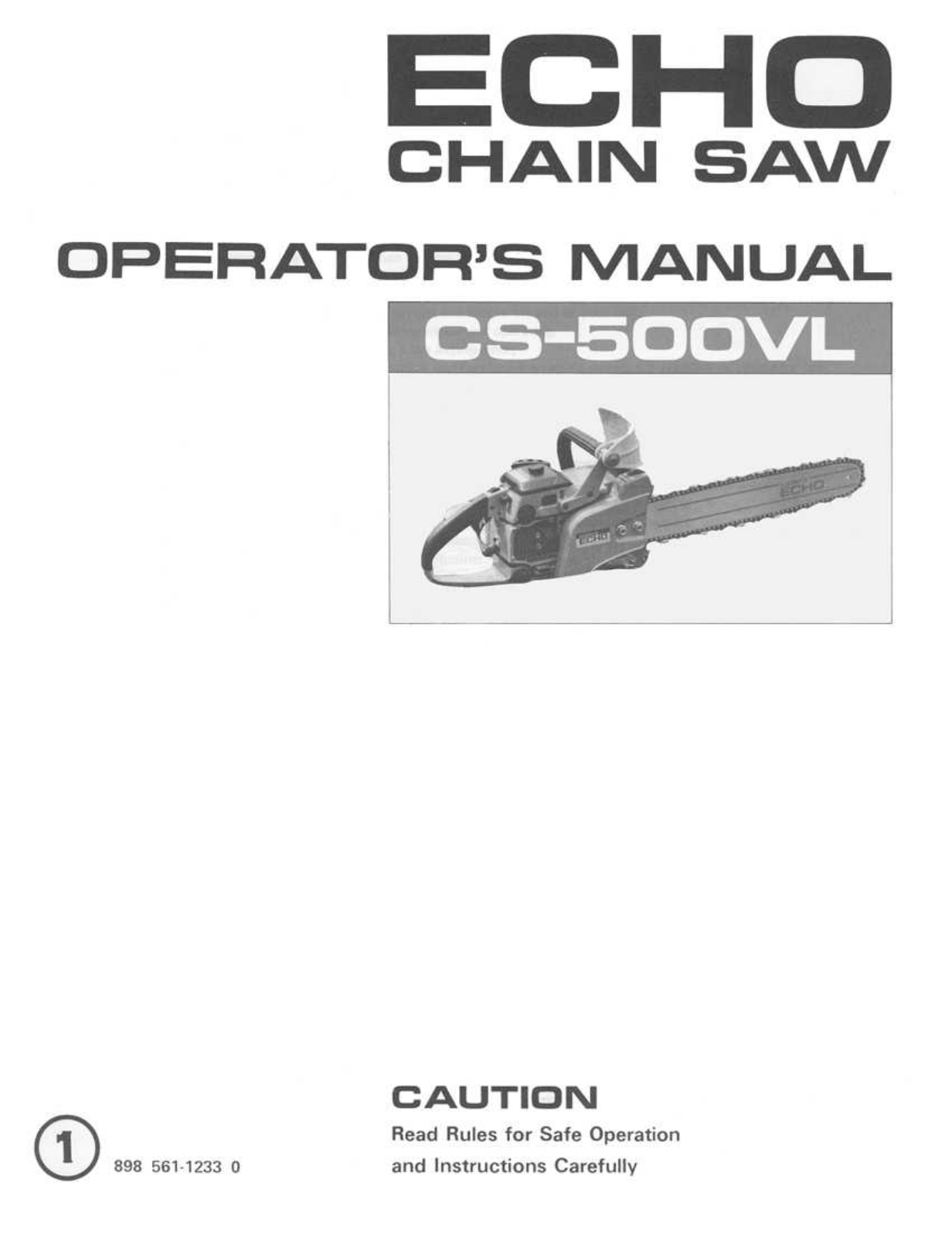 Echo CS-500 User Manual