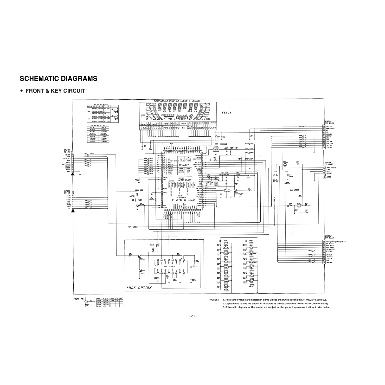 Goldstar FFH-2165AX Service Manual SCHEMATIC