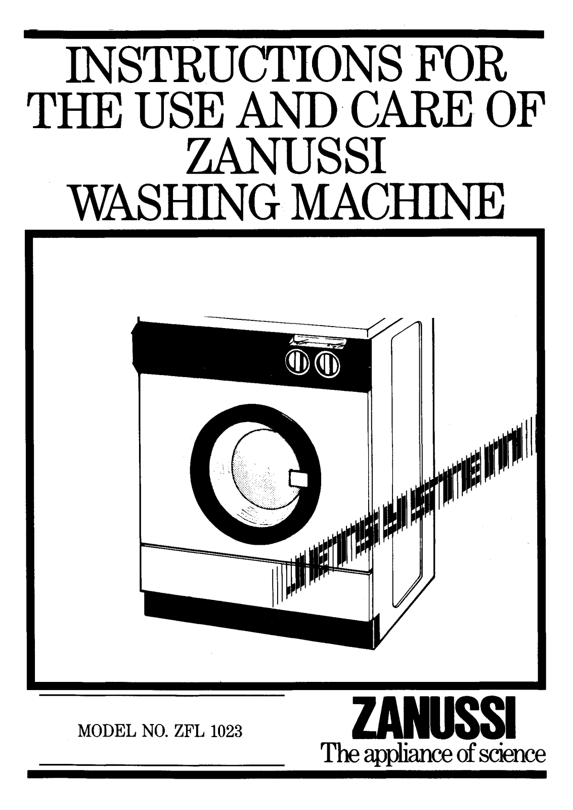 Zanussi ZFL1023 User Manual