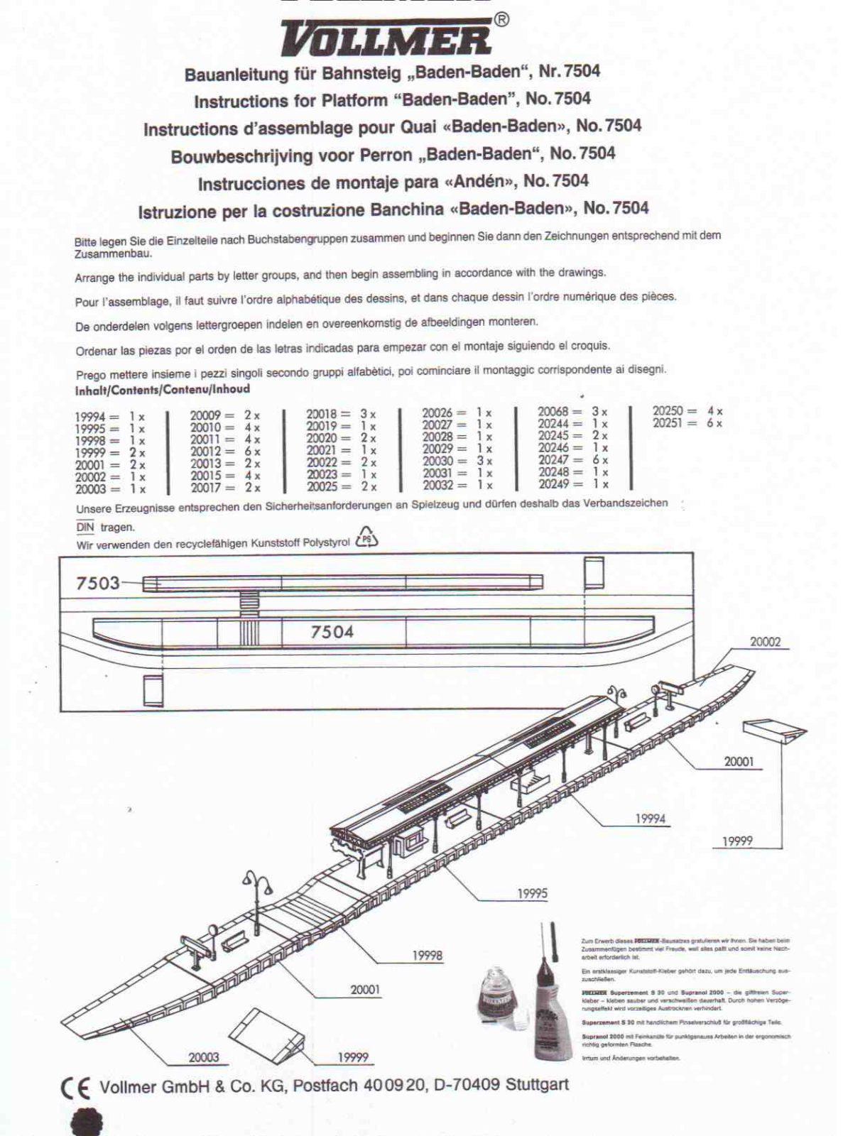 Vollmer 7504 Instructions