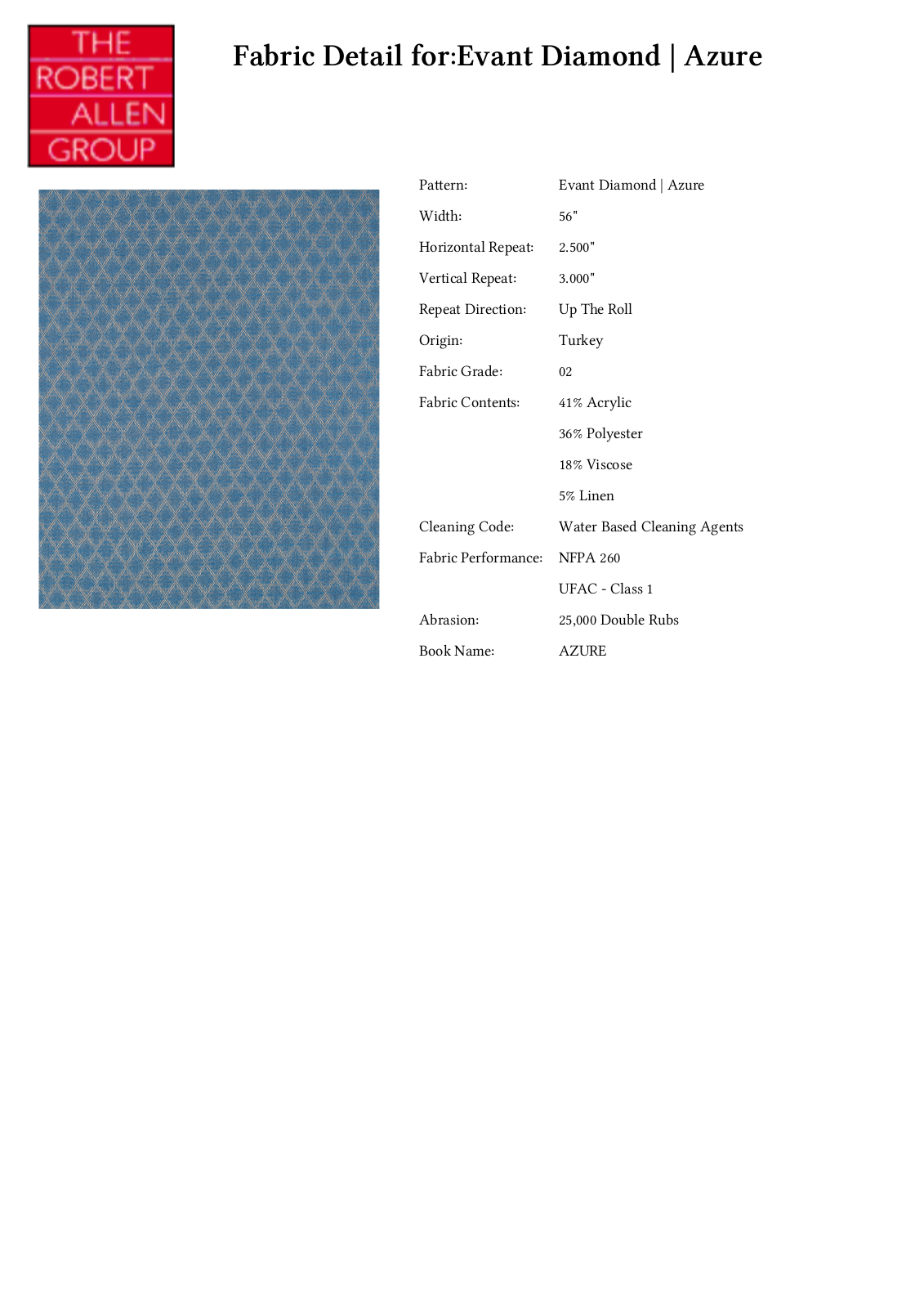 Robert Allen RALF1767 Specifications - ManualMachine.com