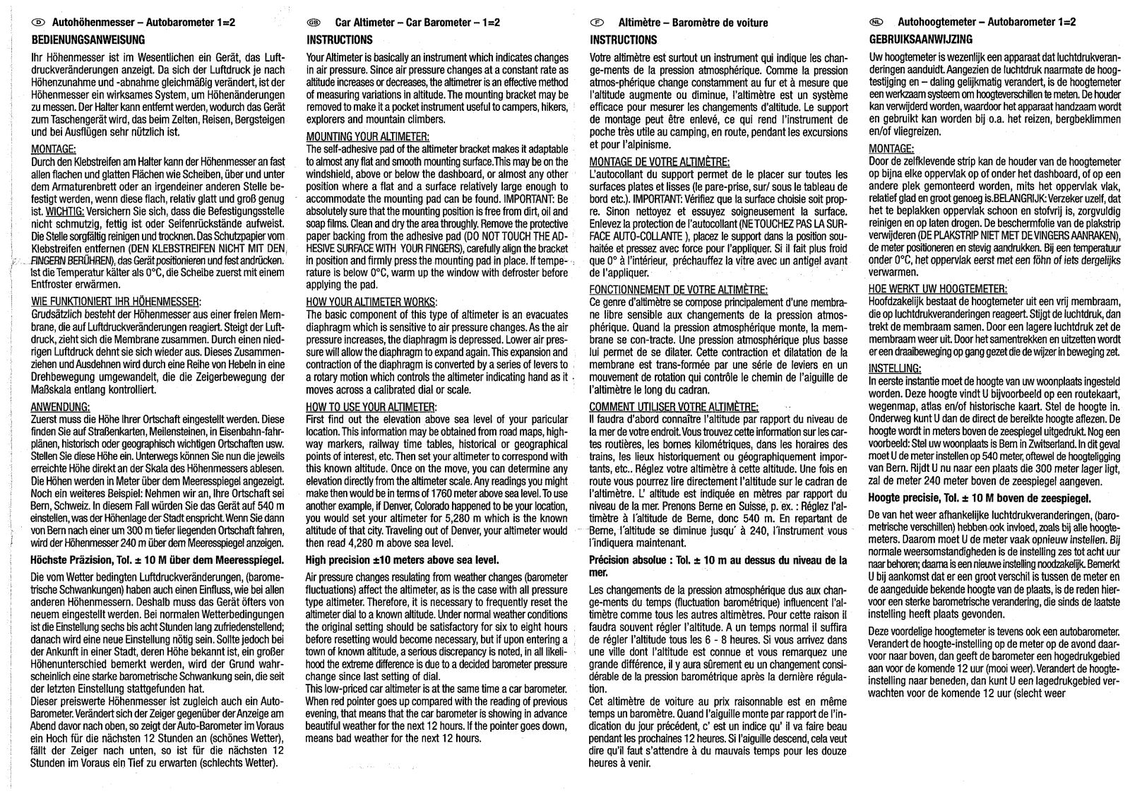 Herbert Richter HM-15 User guide