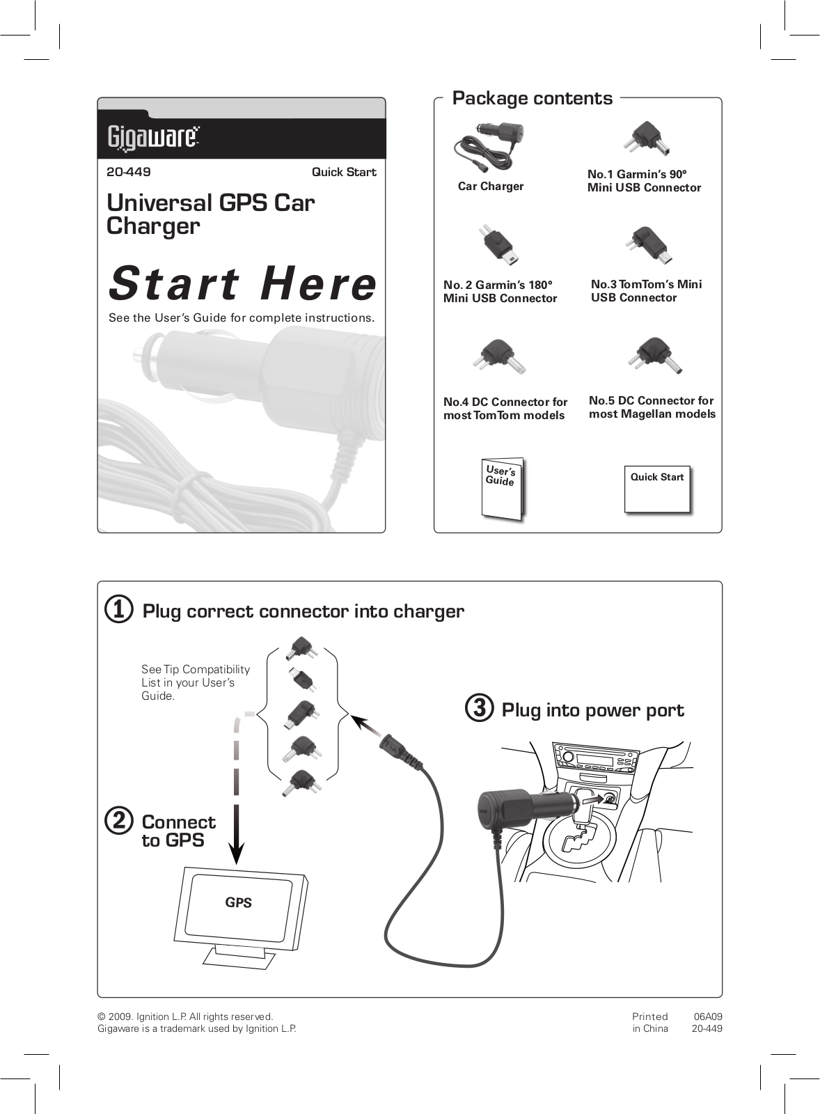 Radio Shack Gigaware 20-449 User Manual