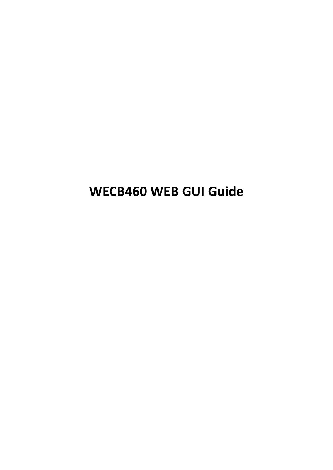 ARRIS WECB460 User Manual