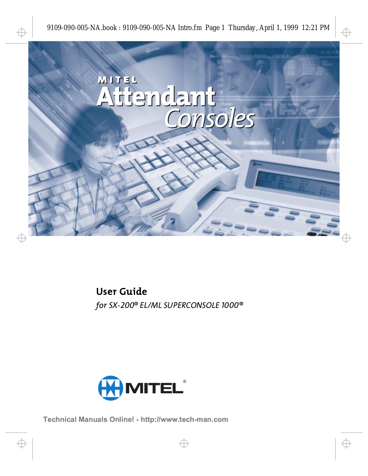 Mitel Superconsole 1000 User Guide