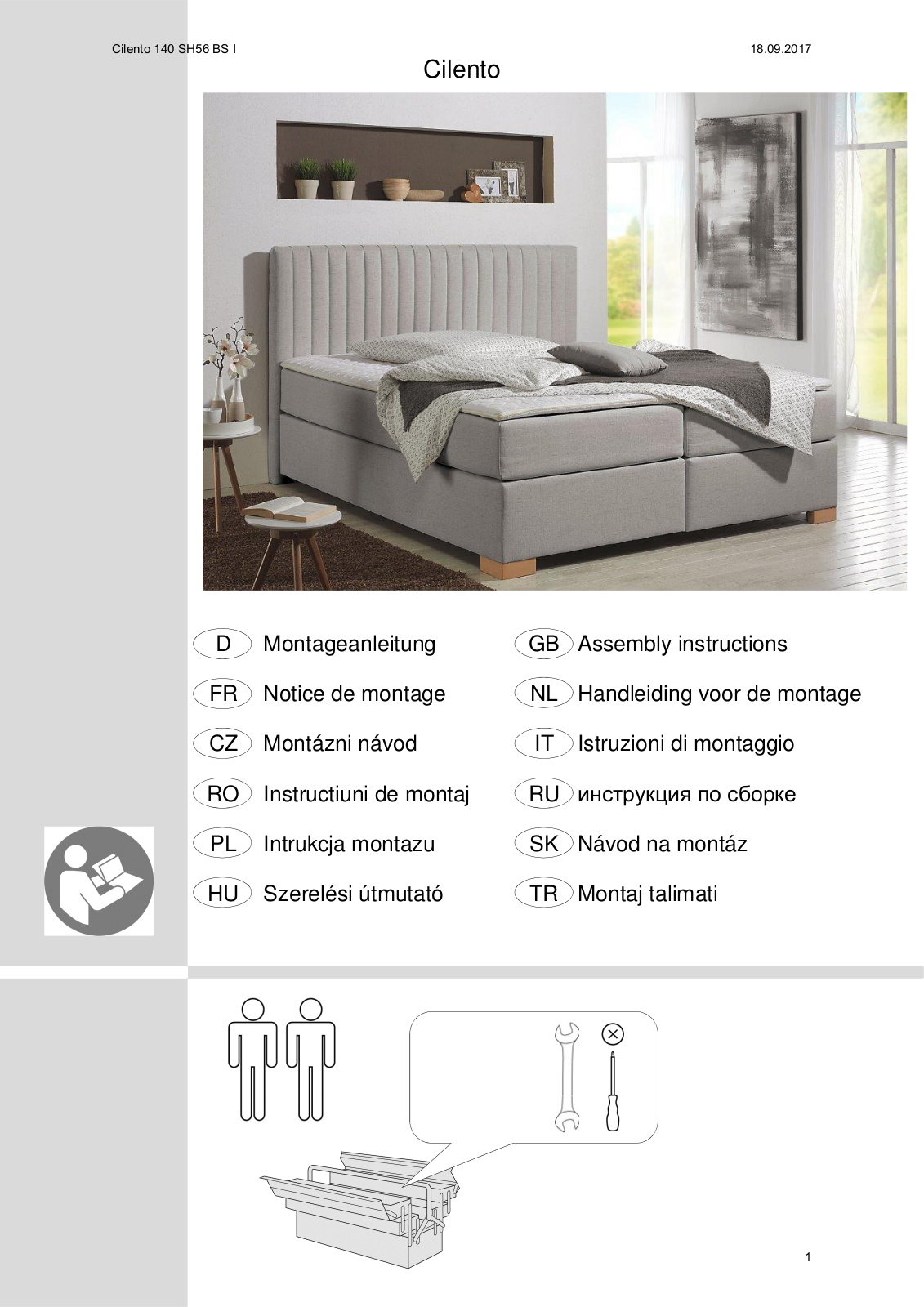 Home affaire Cilento 140 SH56 BS I Assembly instructions