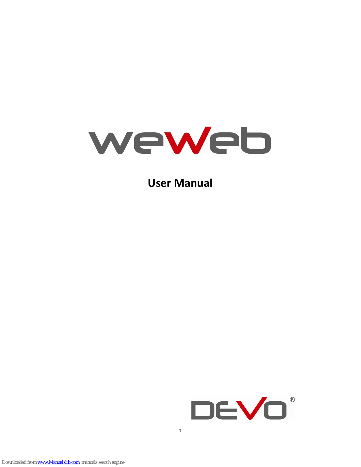 Devo WeWeb, 9000J-MSD-SACC User Manual - ManualMachine.com