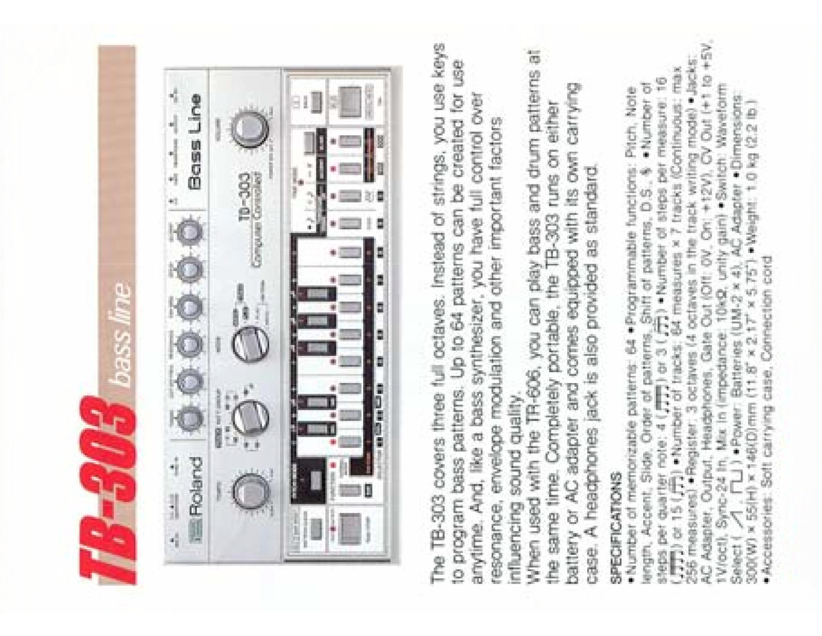 Roland Corporation TB-303 Catalog