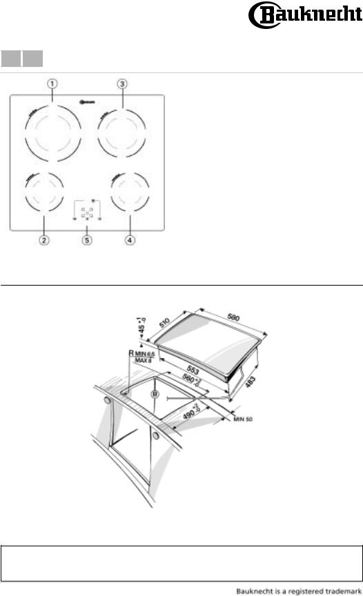 bauknecht ETII 5640 NE PRODUCT SHEET