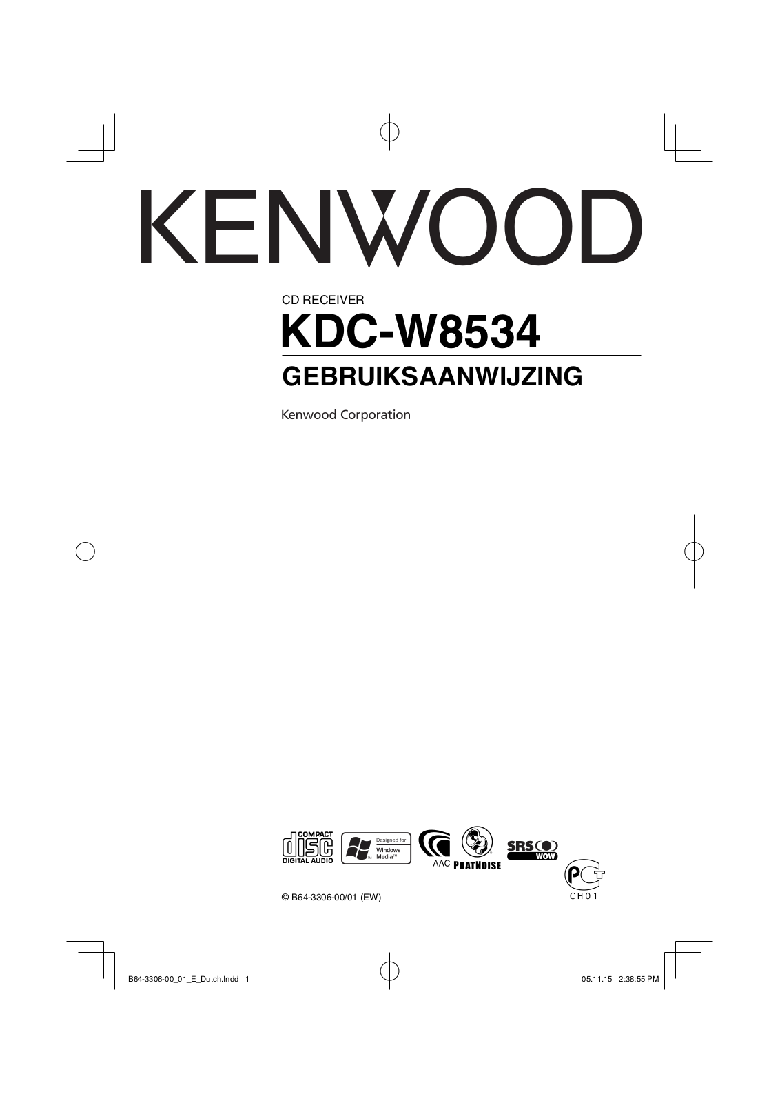 Kenwood KDC-W8534 User Manual