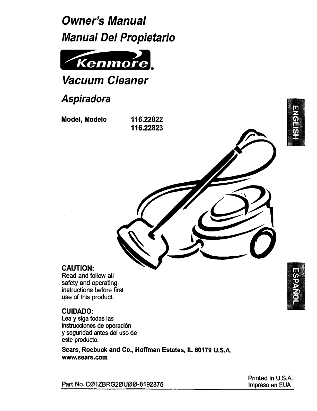 Kenmore 116.22823 User Manual - ManualMachine.com