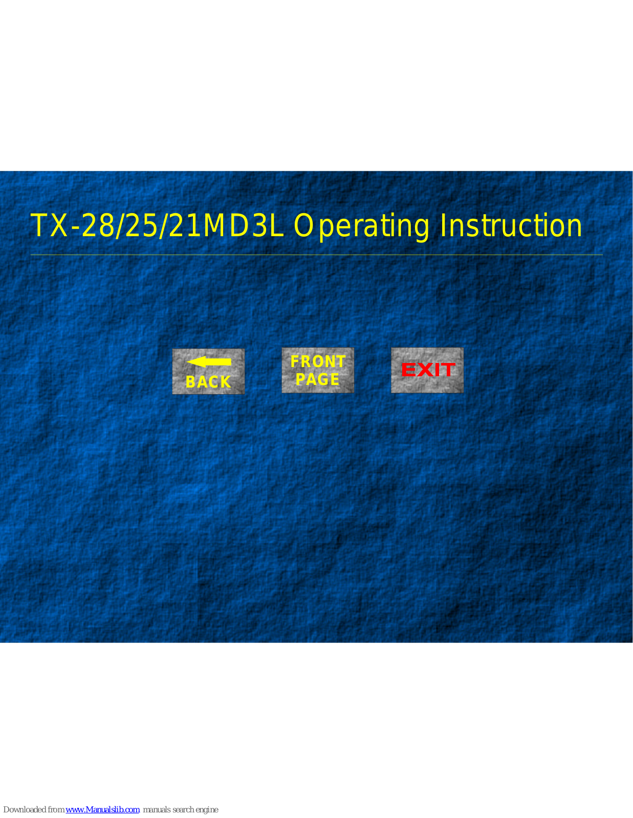 Panasonic TX-28MD3L, TX-25MD3L, TX-21MD3L, TX-25MD3, TX-28MD3 Operating Instruction - ManualMachine.com