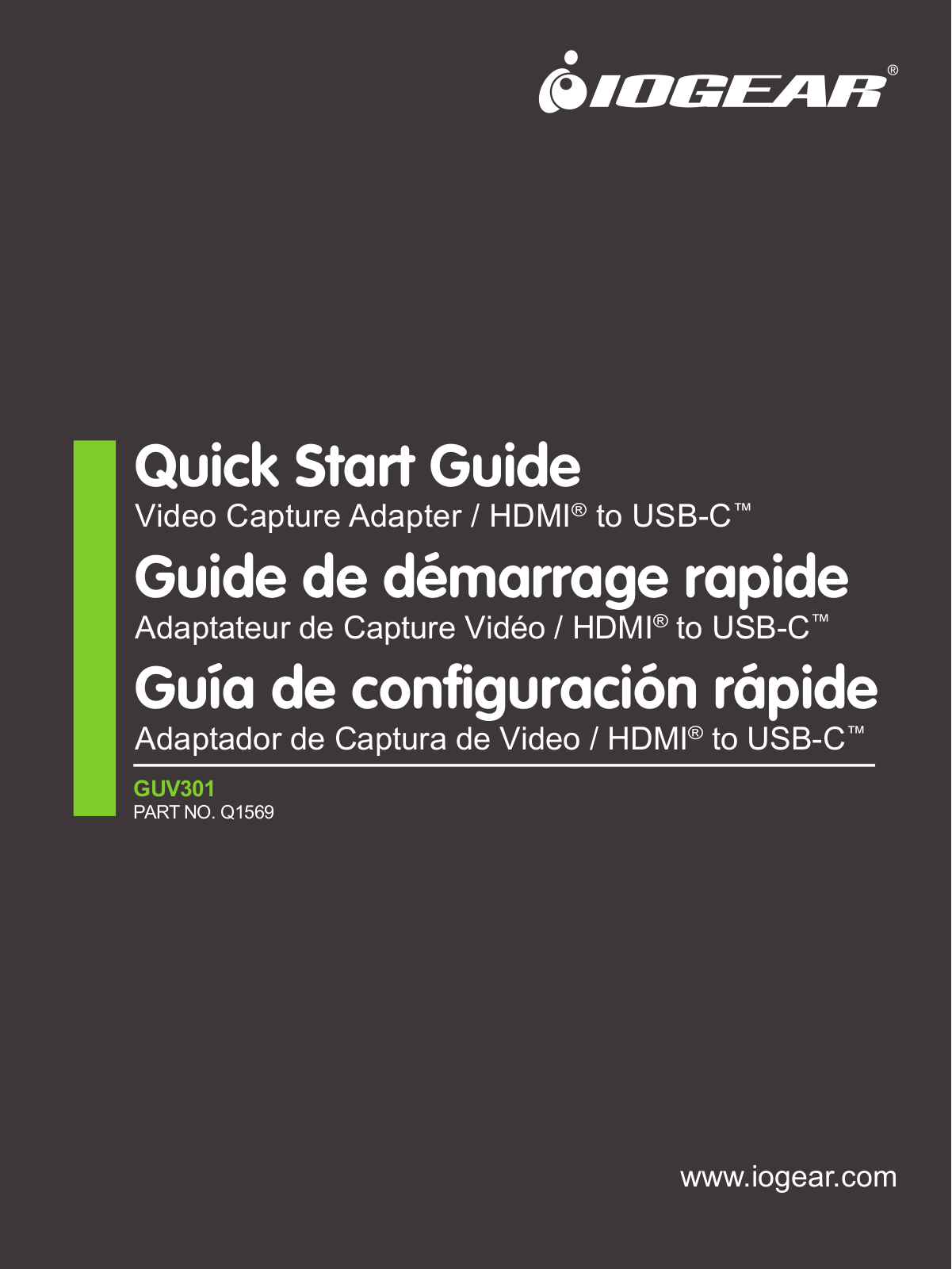 IOGEAR GUV301 Quick Start Guide