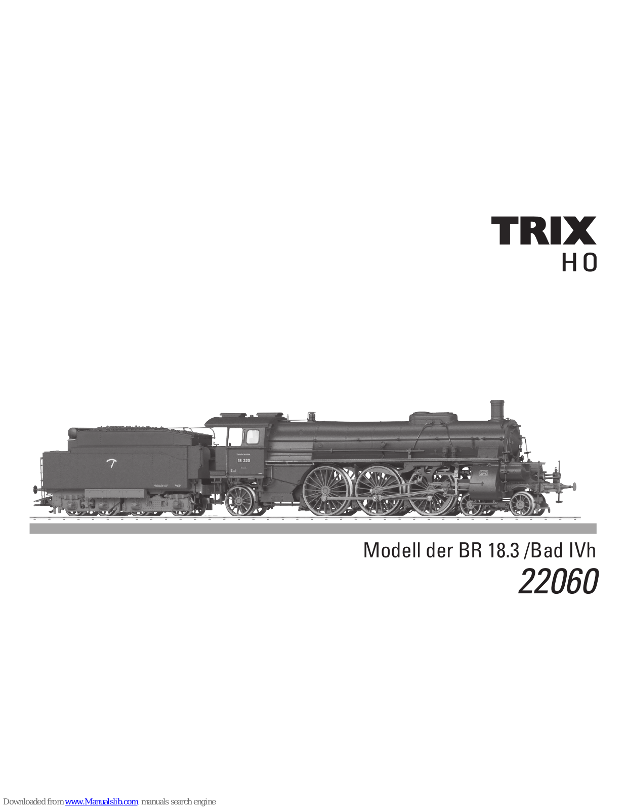 Trix BR 18.3, Bad IVh User Manual