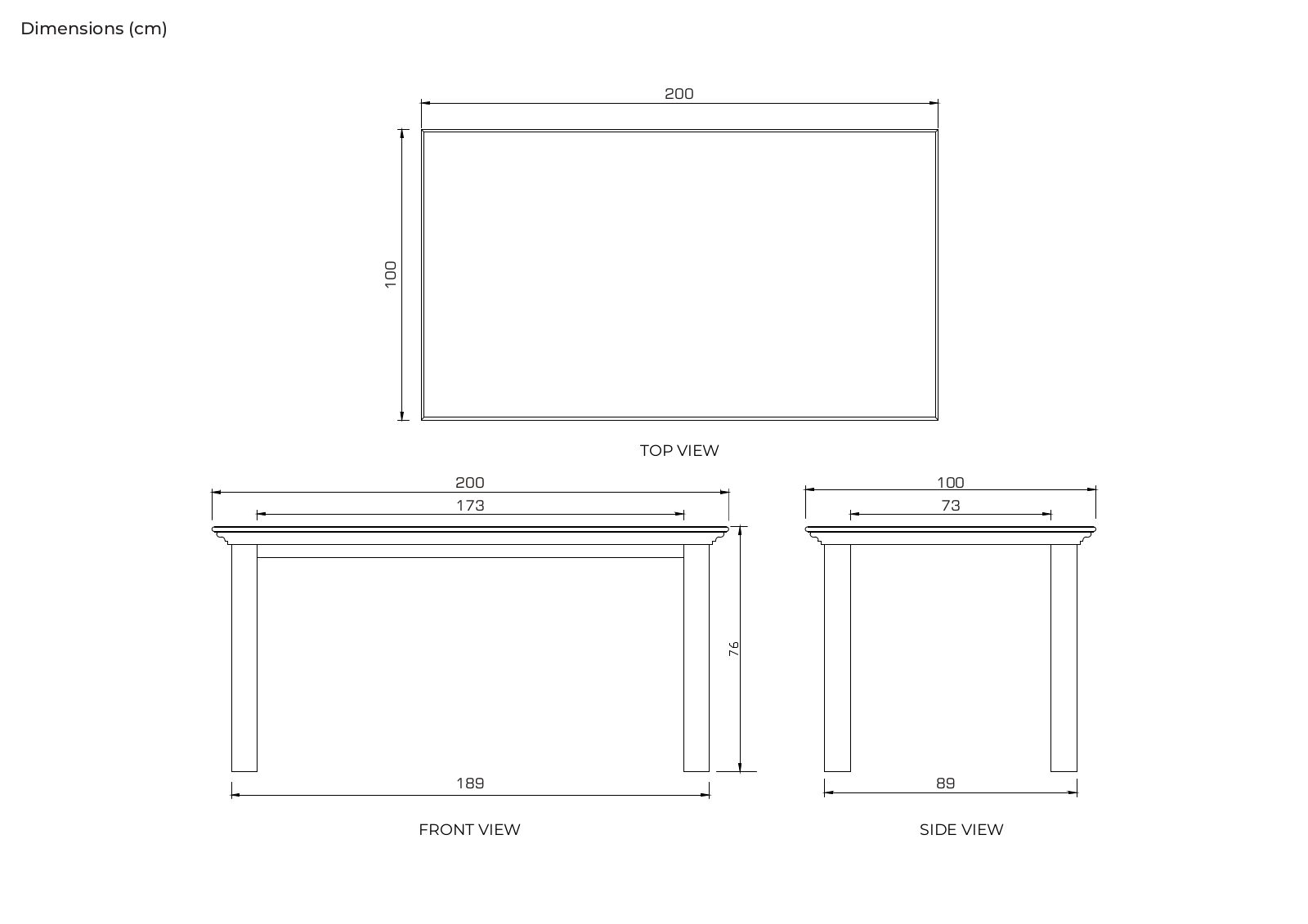 Sand & Stable BCMH1700 Dimensions - ManualMachine.com