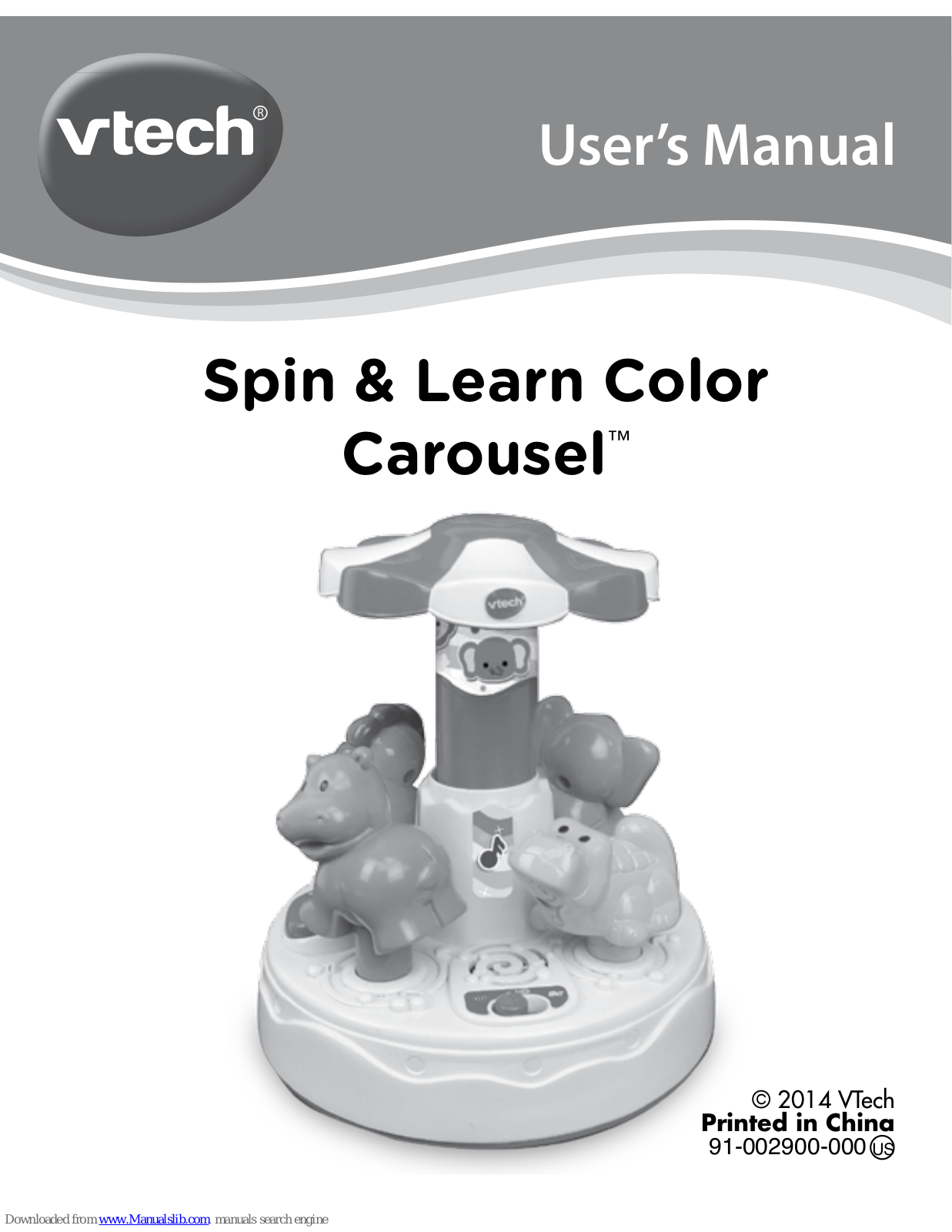 VTech Spin & Learn Color Carousel User Manual - ManualMachine.com
