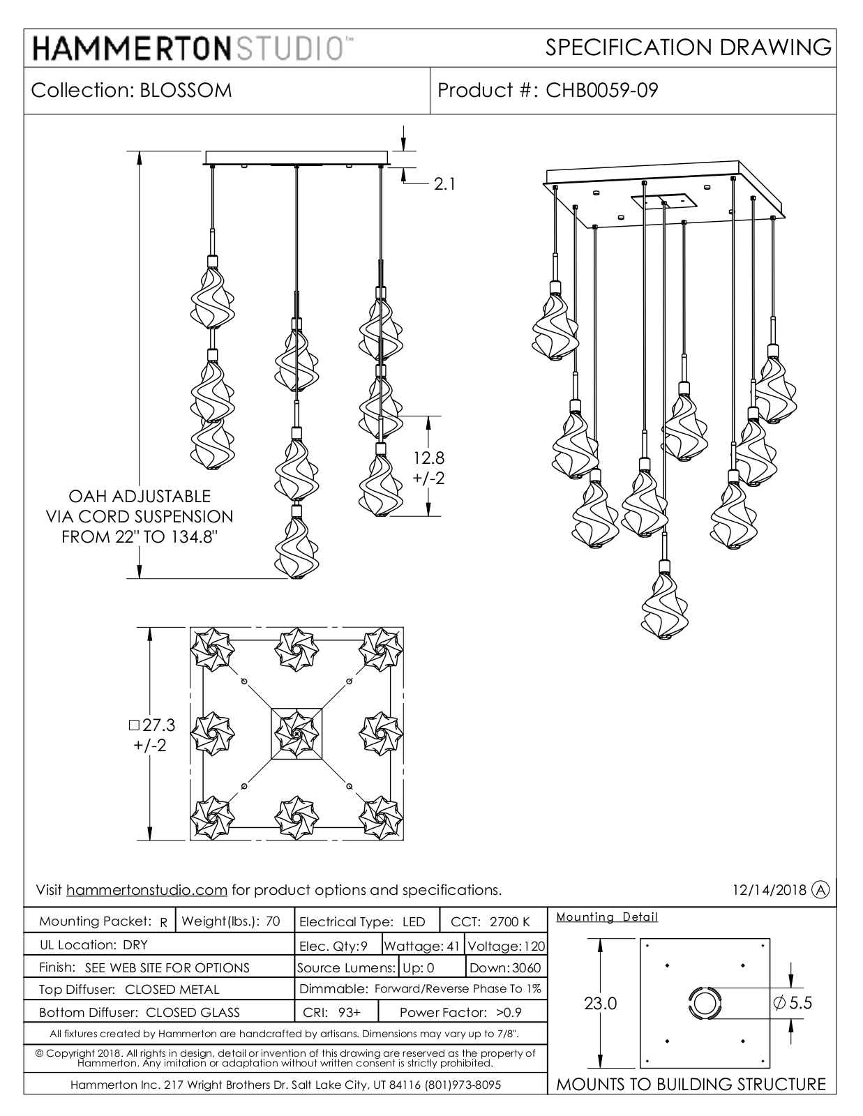 Hammerton Studio GCCL1014 Specifications - ManualMachine.com