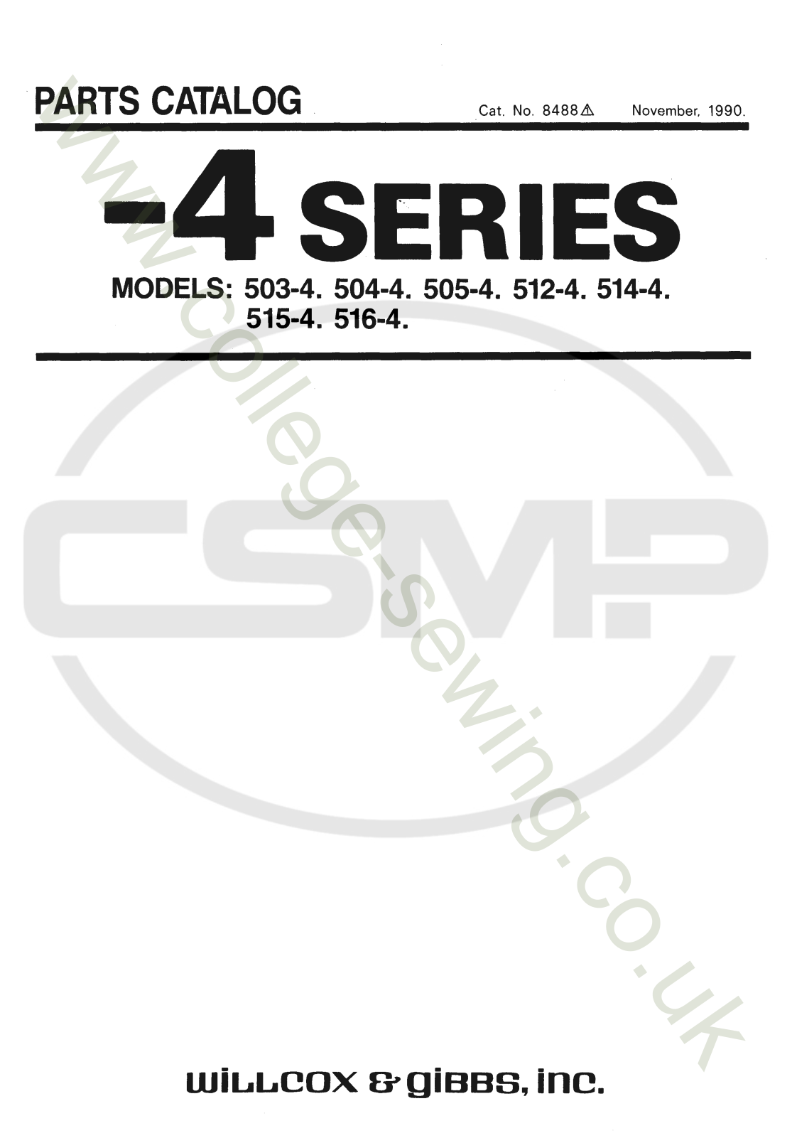 Pegasus -4SERIES Parts Book