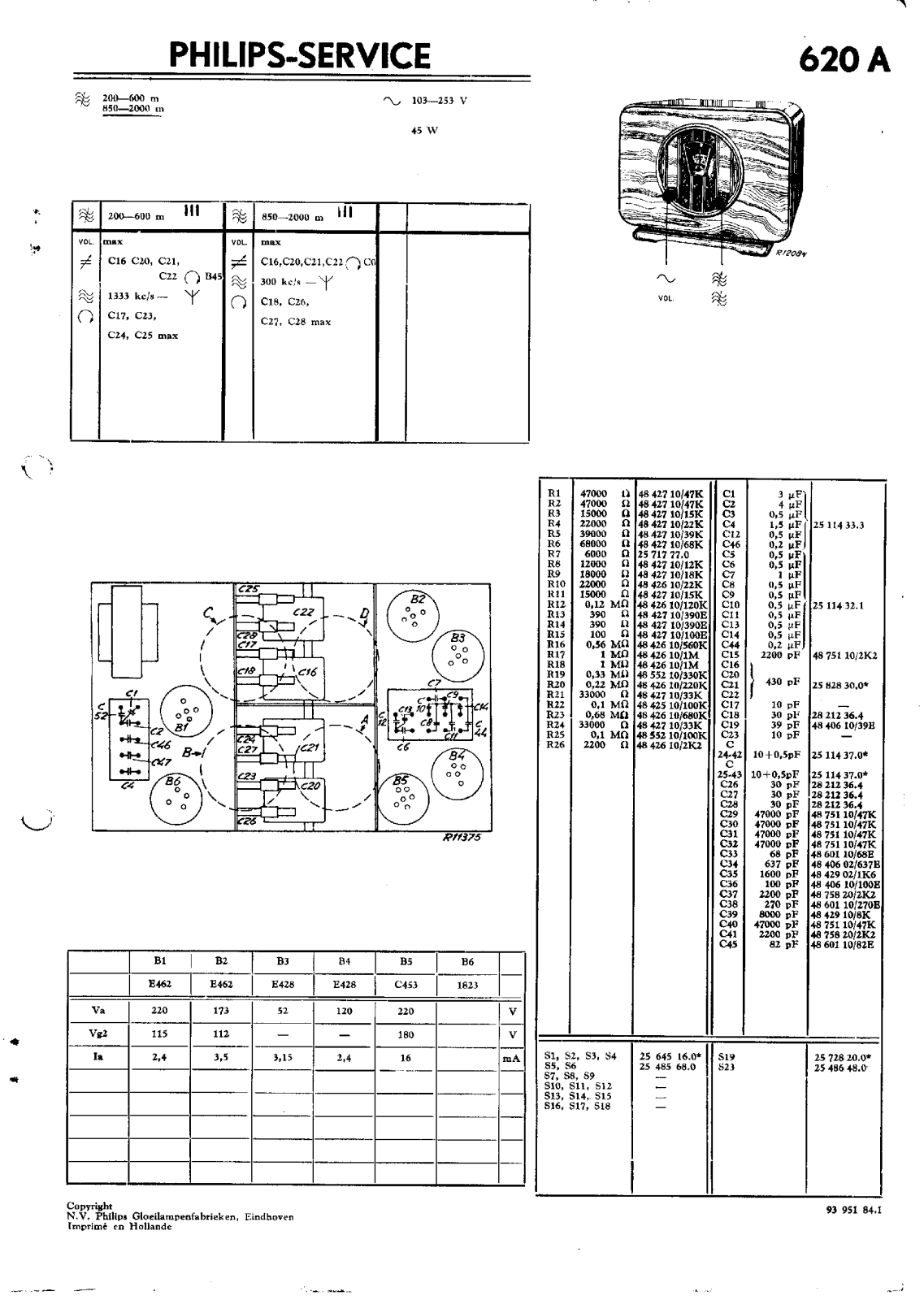 Philips 620-A Service Manual